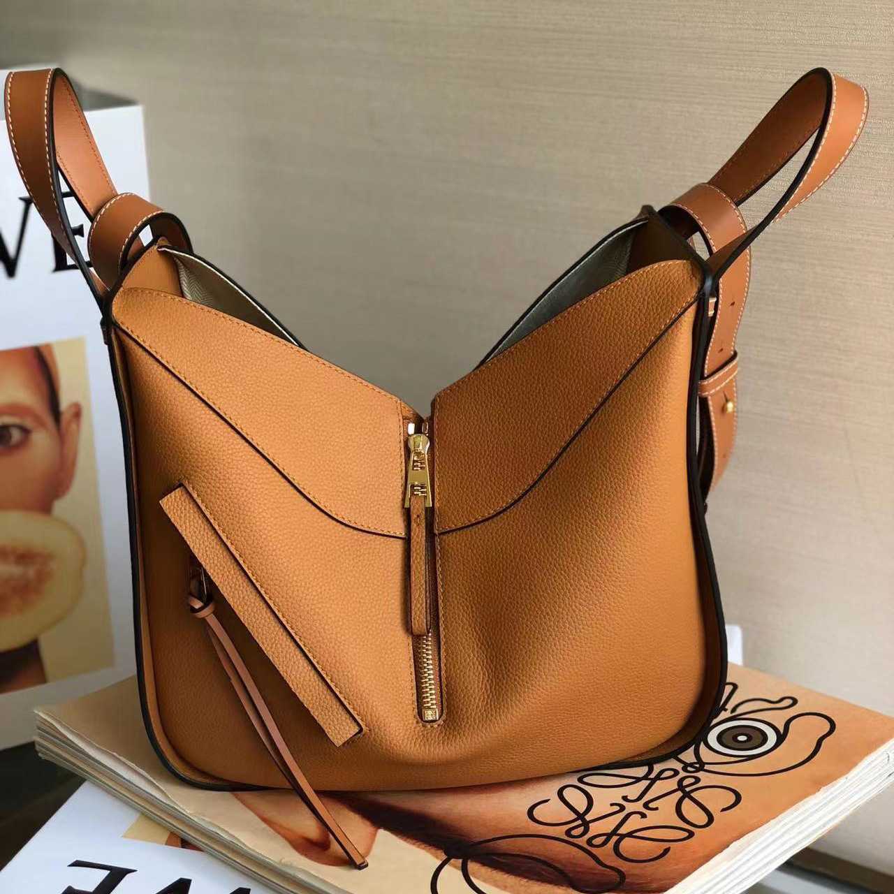 Loewe Compact Hammock In Satin Calfskin(29-26-15cm) - DopestKickz