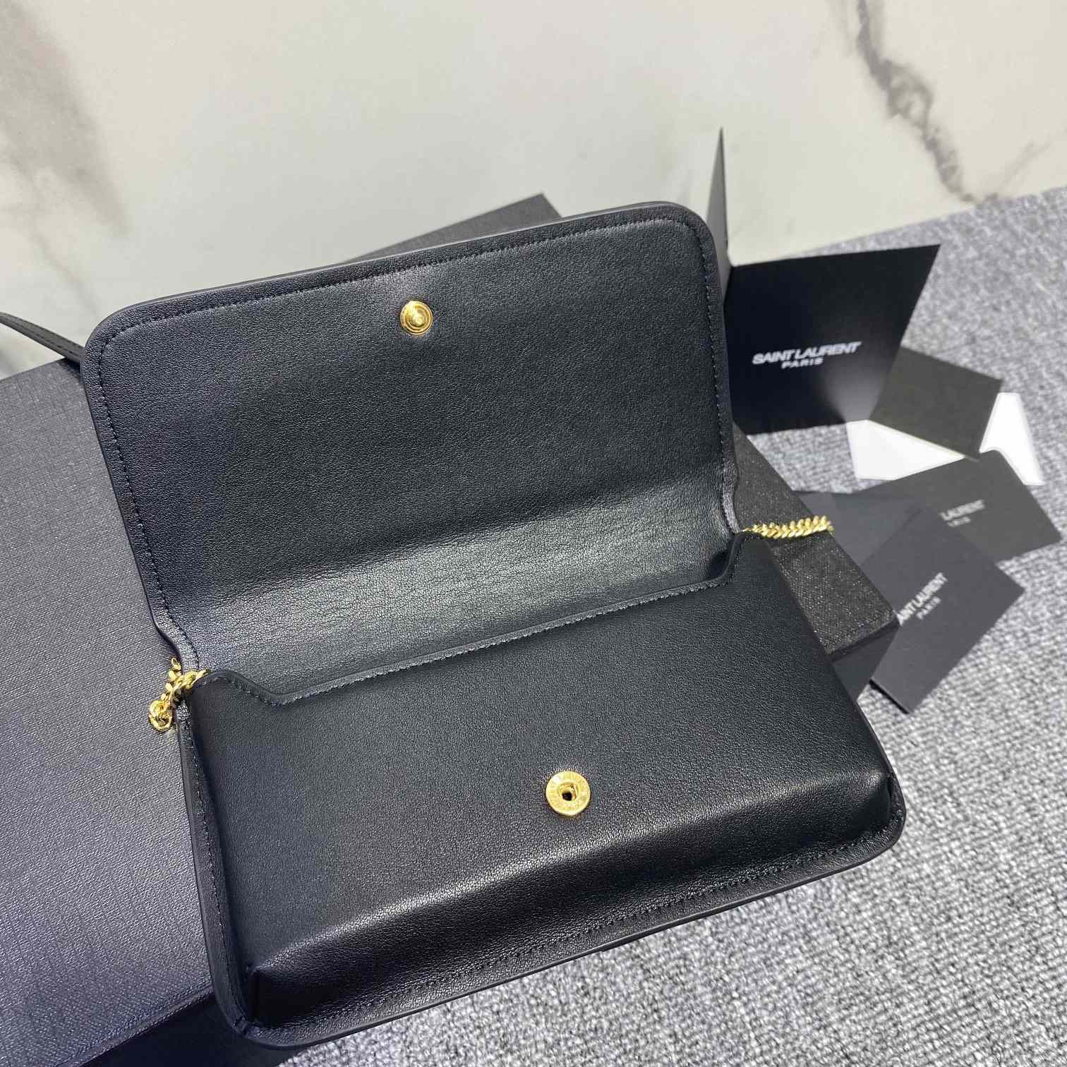 Saint Laurent Monogram Mini Striped-Canvas Cross-Body Bag (18x11x2cm) - DopestKickz