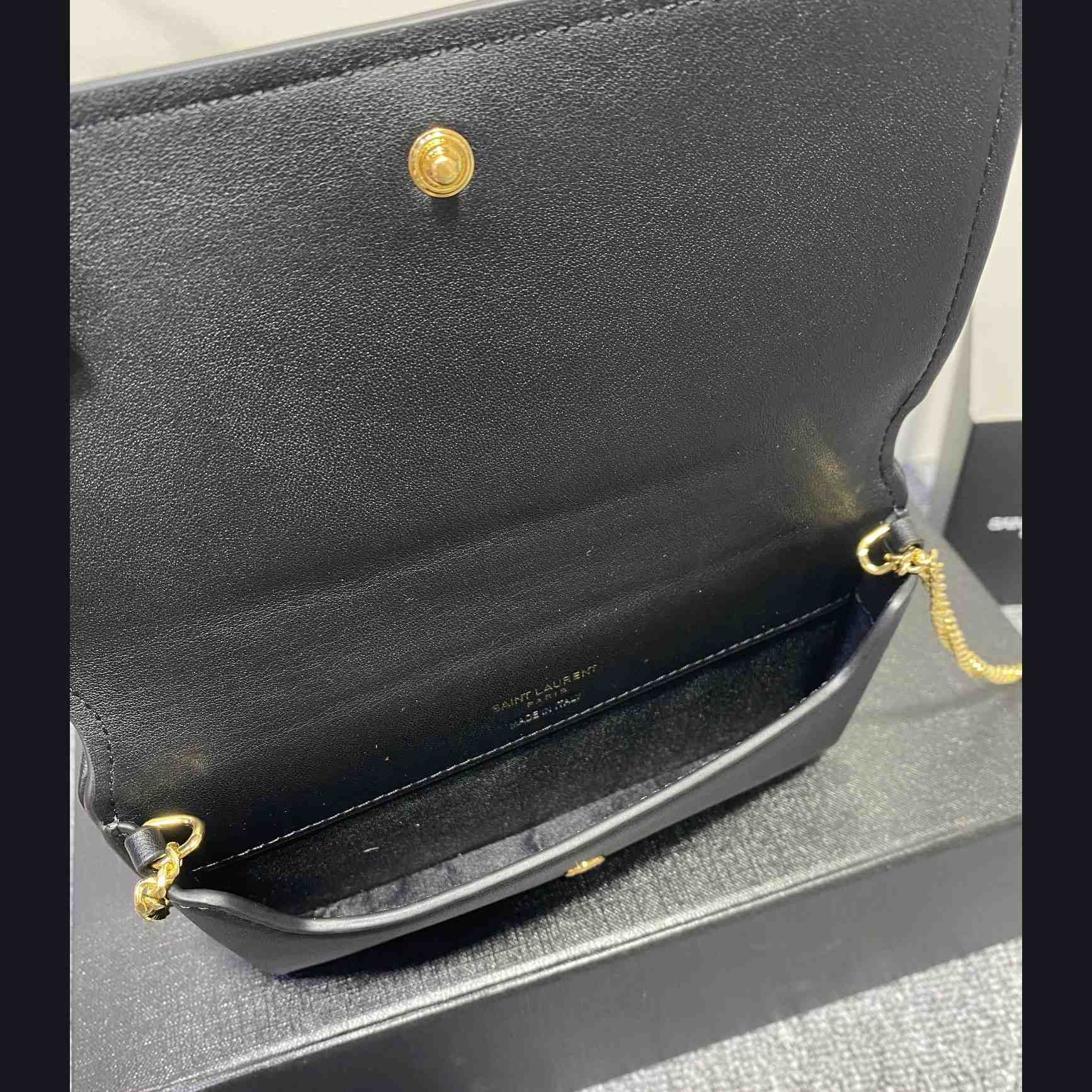 Saint Laurent Monogram Mini Striped-Canvas Cross-Body Bag (18x11x2cm) - DopestKickz