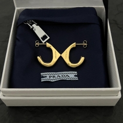 Prada Eternal Gold Small Earrings In Yellow Gold - DopestKickz