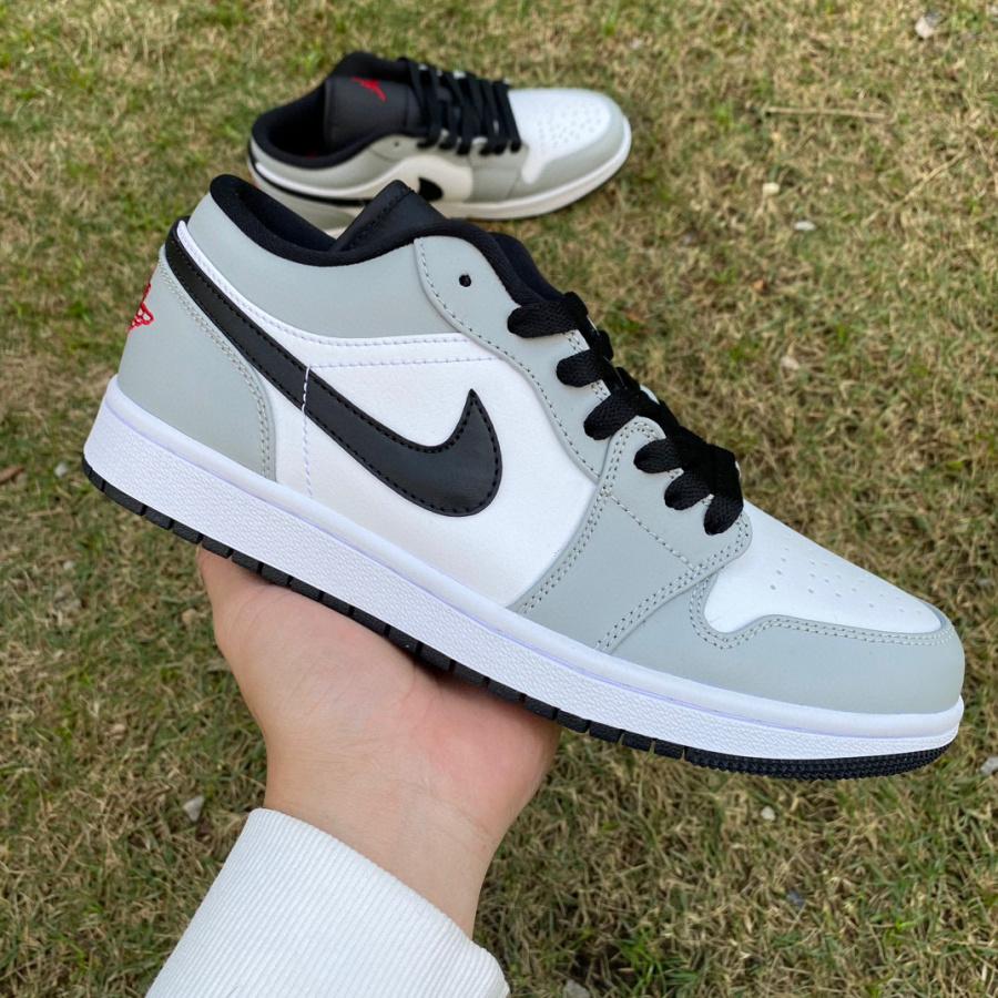 Air Jordan 1 Low “Light Smoke Grey” Sneaker   553558-030 - DopestKickz