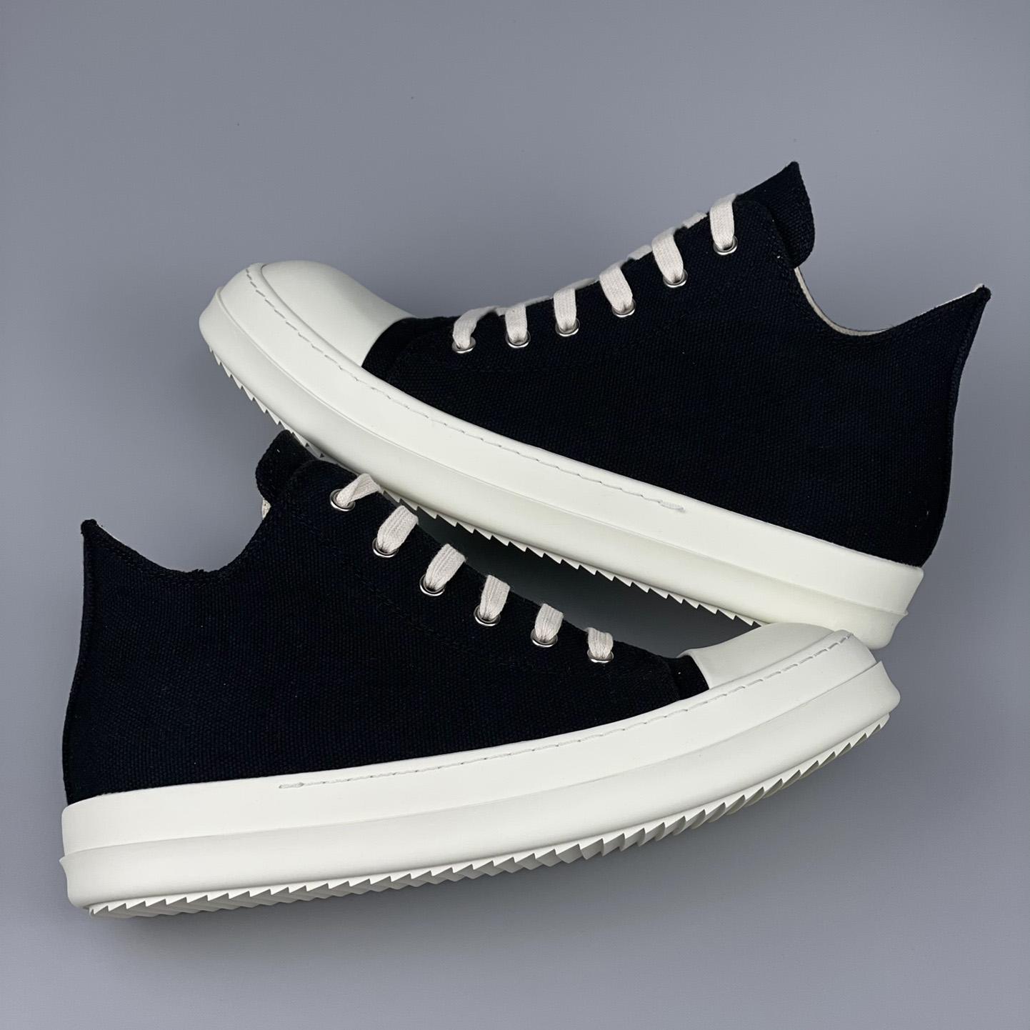 Rick Owens Drkshdw Low Top Ramones Sneakers - DopestKickz