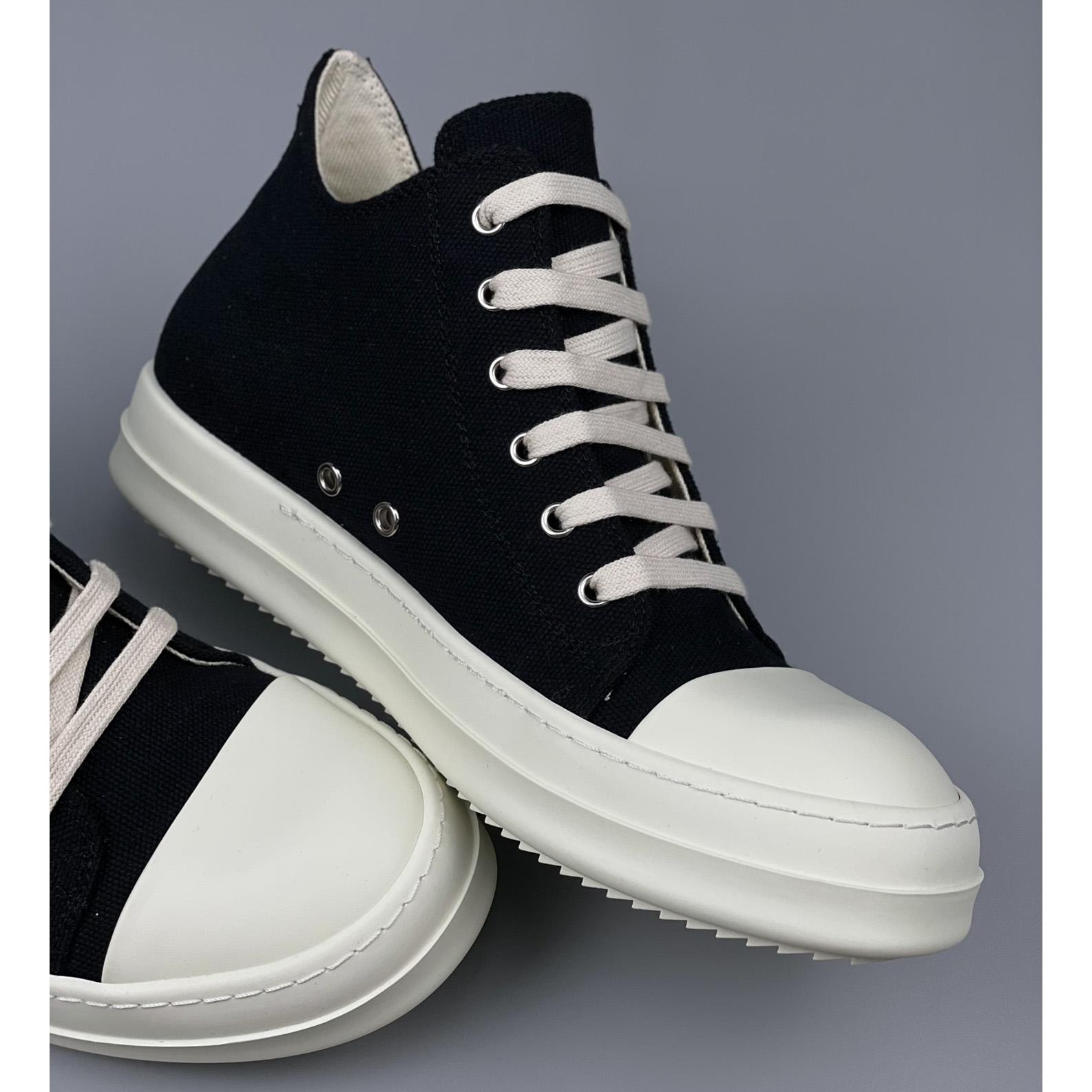 Rick Owens Drkshdw Low Top Ramones Sneakers - DopestKickz