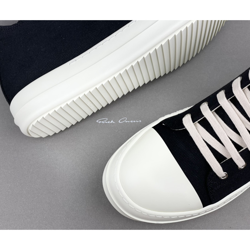 Rick Owens Drkshdw Low Top Ramones Sneakers - DopestKickz
