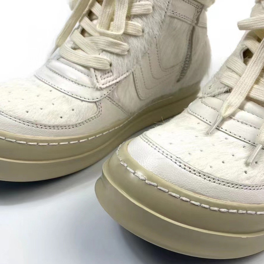 Rick Owens Dunks High-Top Sneakers - DopestKickz