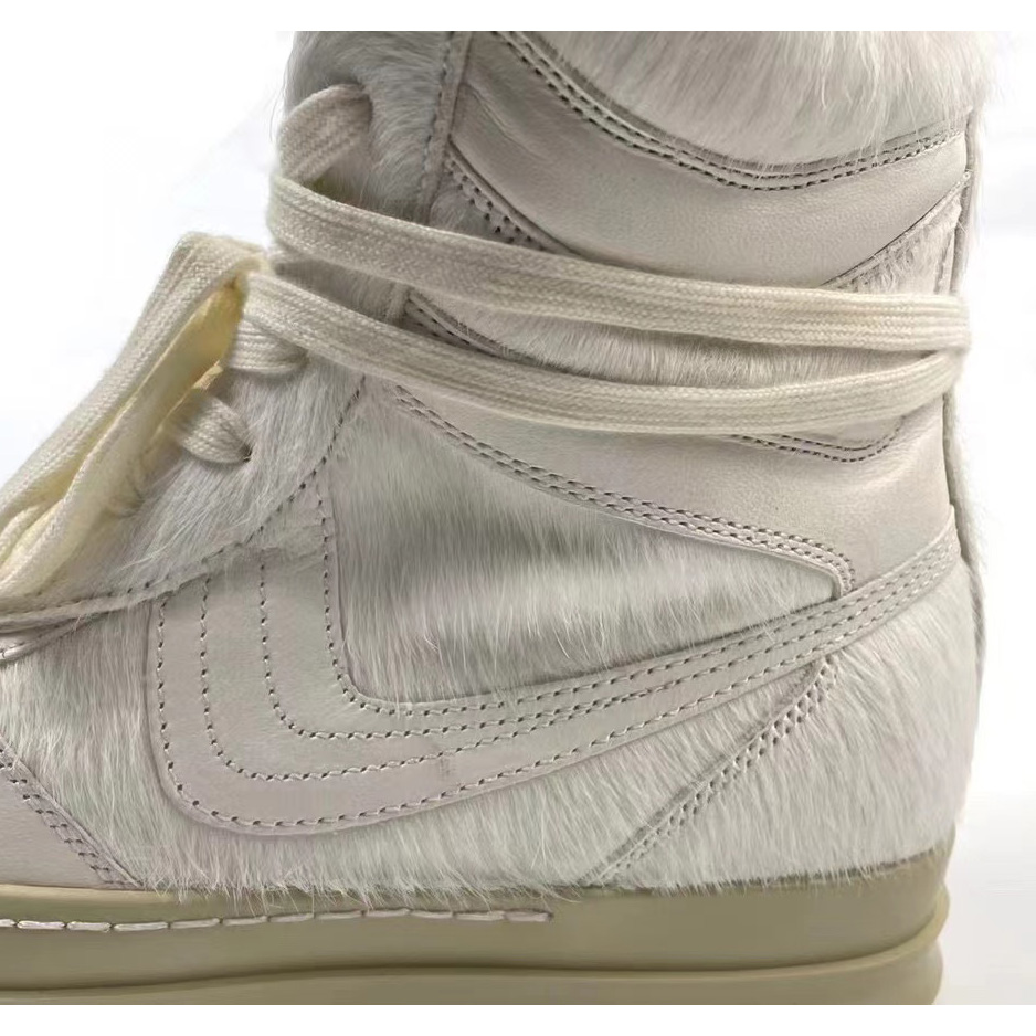 Rick Owens Dunks High-Top Sneakers - DopestKickz