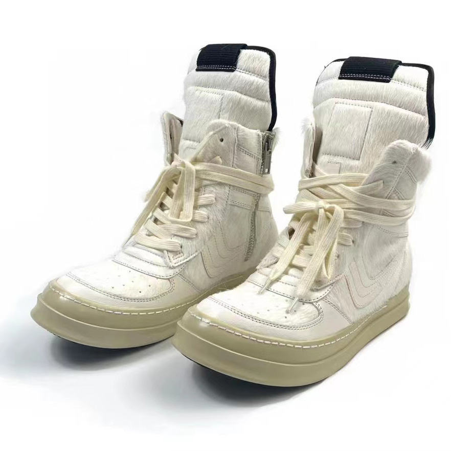 Rick Owens Dunks High-Top Sneakers - DopestKickz