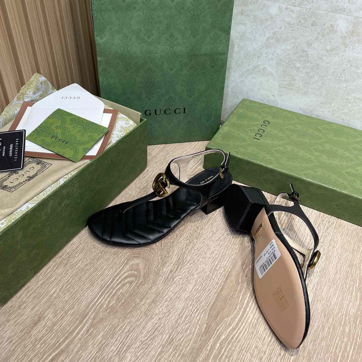 Gucci Women's Double G Sandal - DopestKickz