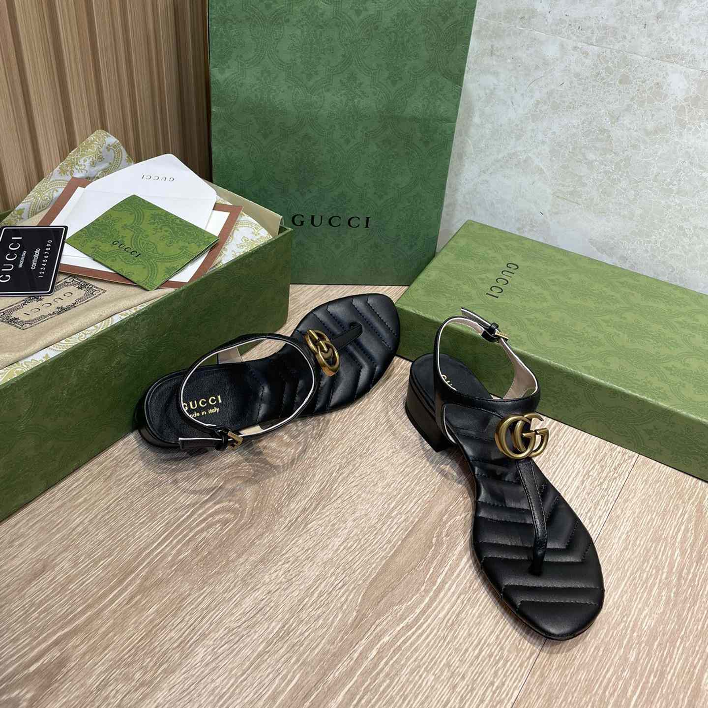 Gucci Women's Double G Sandal - DopestKickz