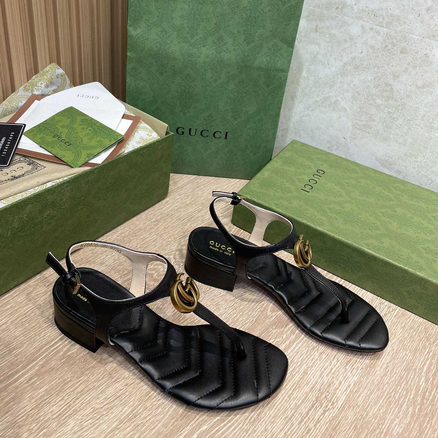 Gucci Women's Double G Sandal - DopestKickz