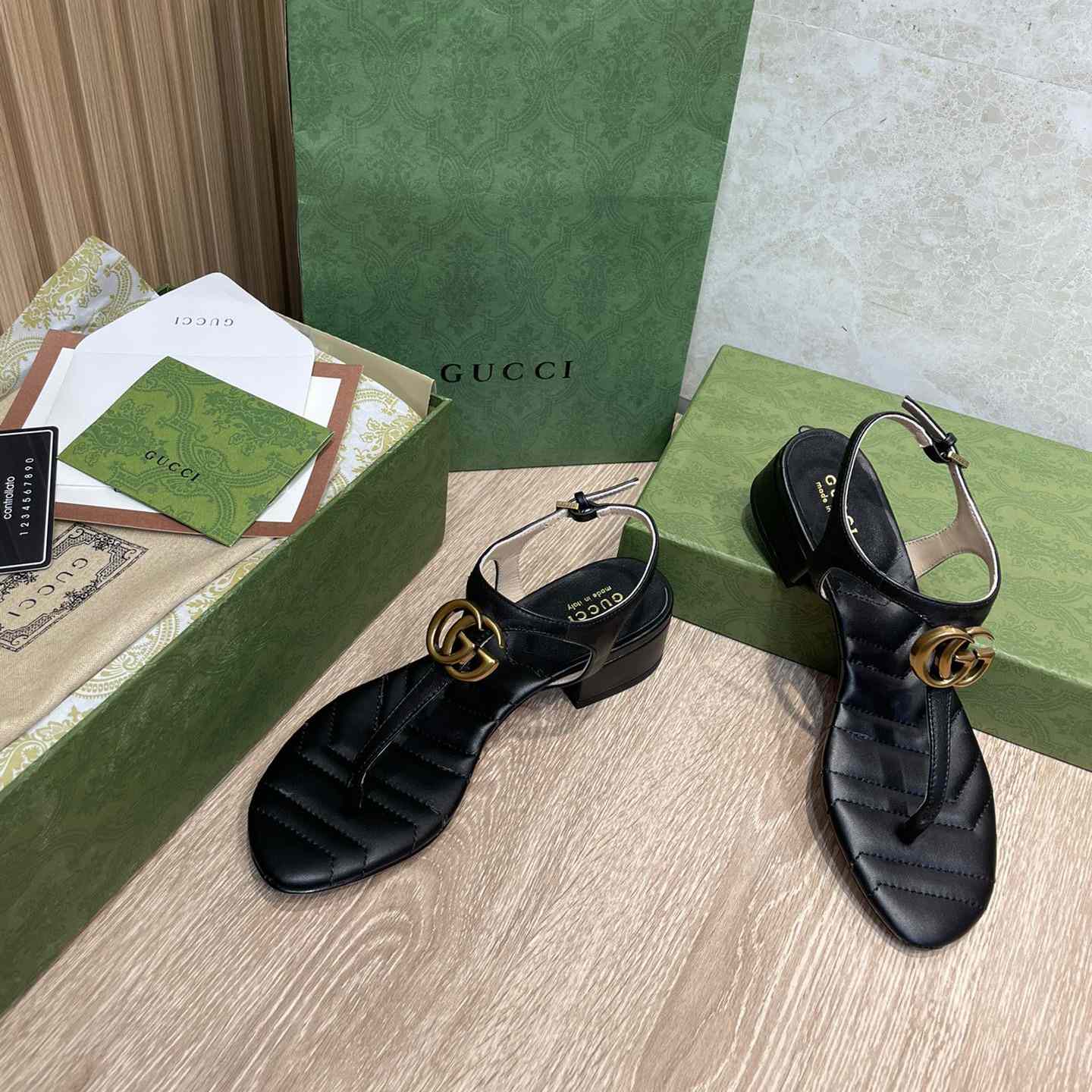 Gucci Women's Double G Sandal - DopestKickz