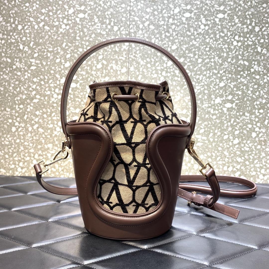 Valenti Le Cinquième Toile Iconographe Bucket Bag - DopestKickz