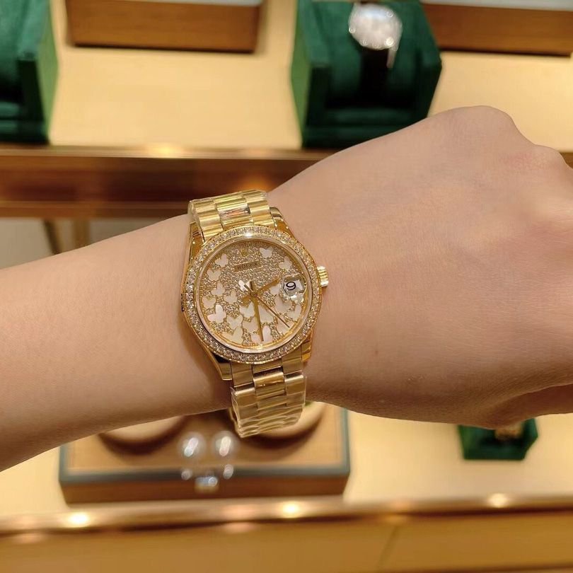 Rolex Yellow Gold Datejust 31 Watch - DopestKickz