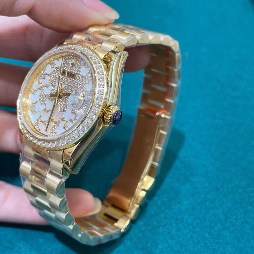 Rolex Yellow Gold Datejust 31 Watch - DopestKickz