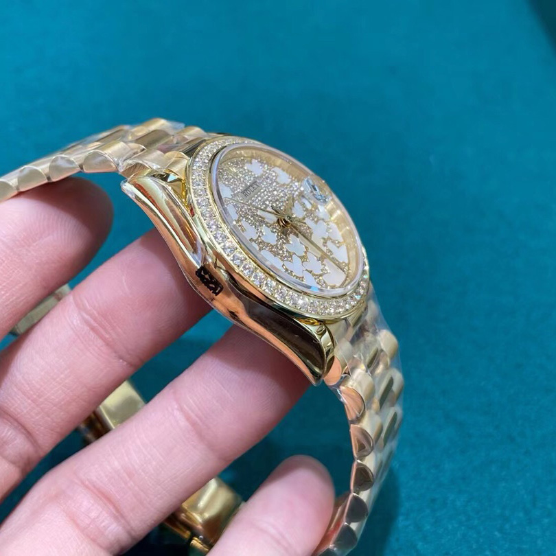 Rolex Yellow Gold Datejust 31 Watch - DopestKickz