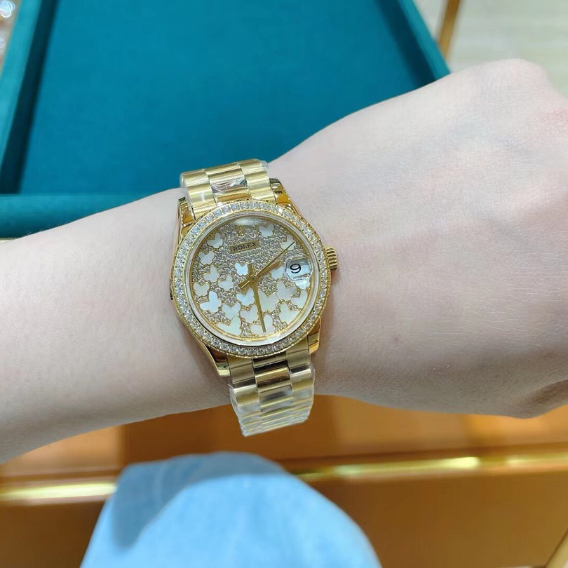 Rolex Yellow Gold Datejust 31 Watch - DopestKickz