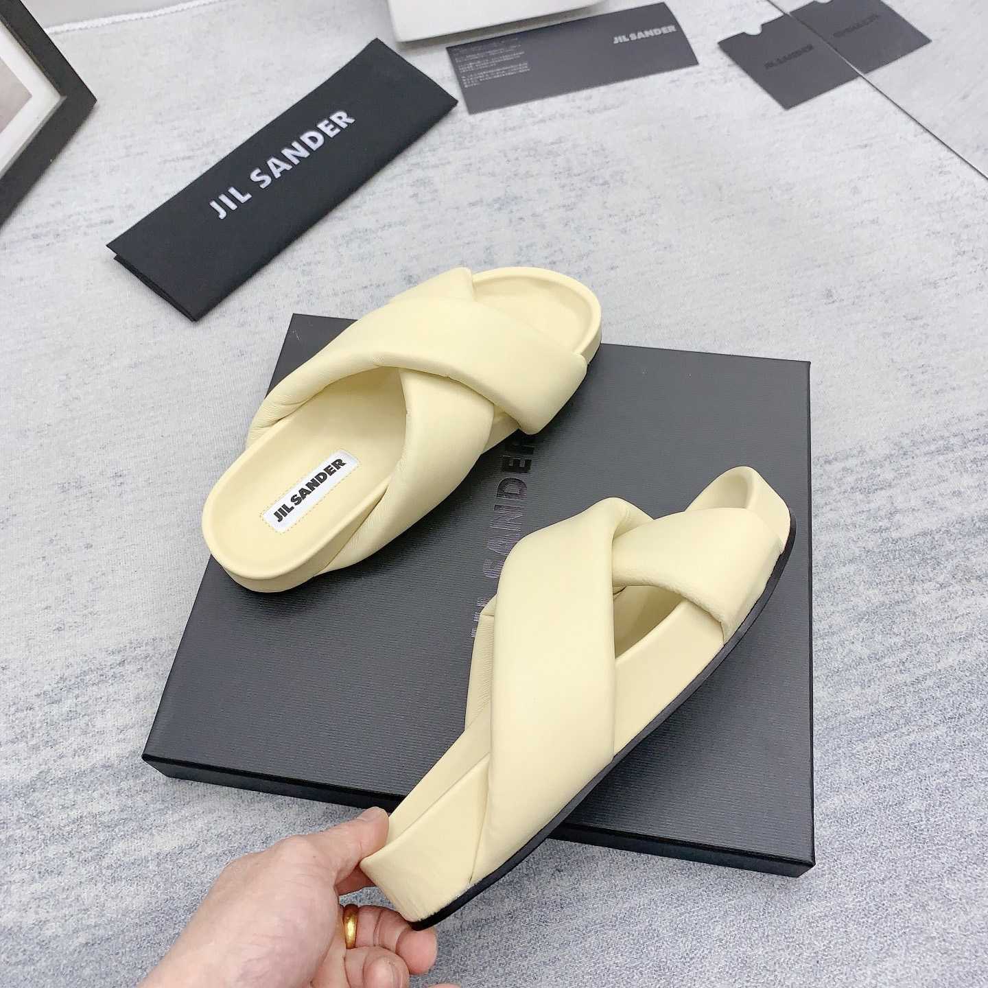 JIl Sander Padded Slides - DopestKickz