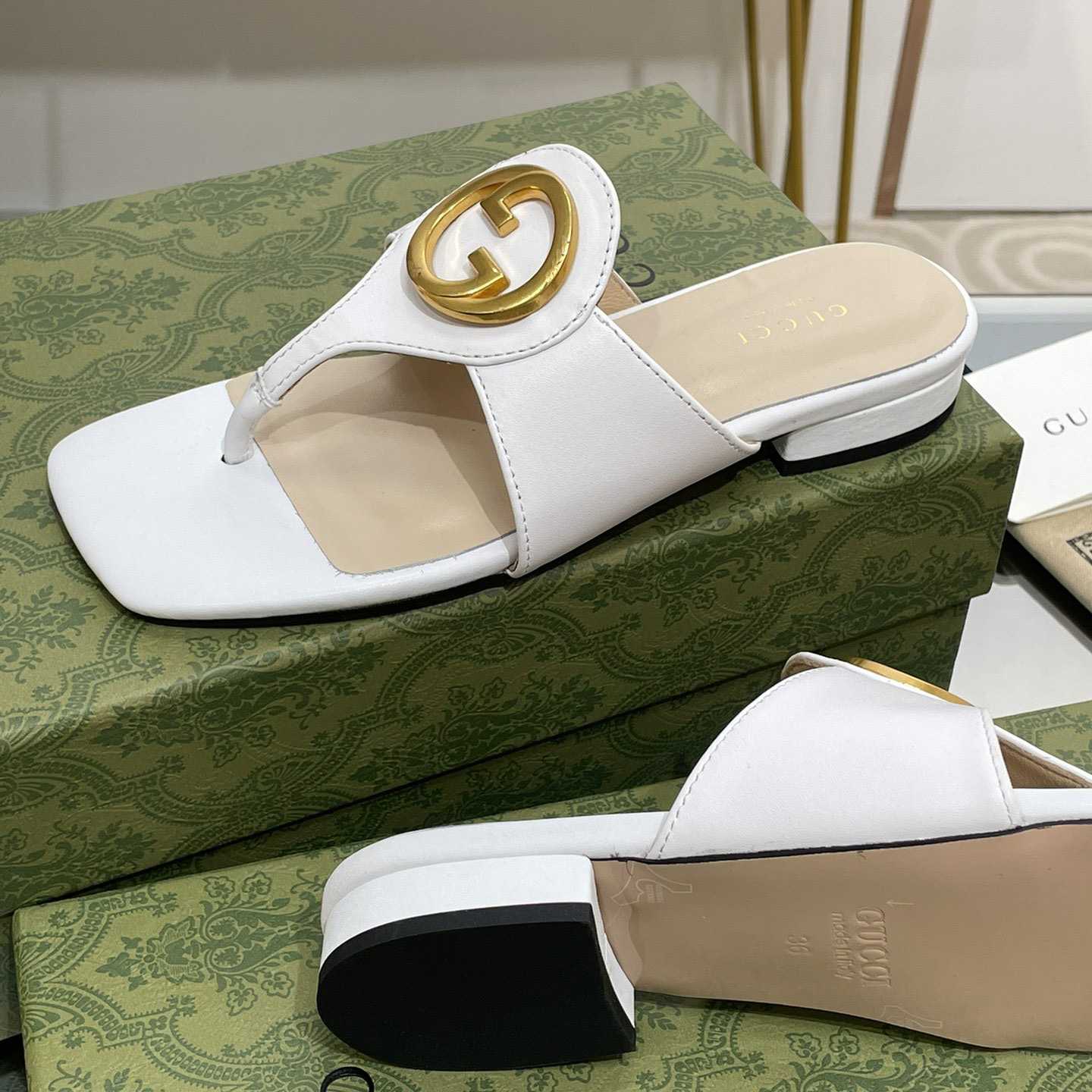 Gucci Women's Gucci Blondie Thong Sandal - DopestKickz