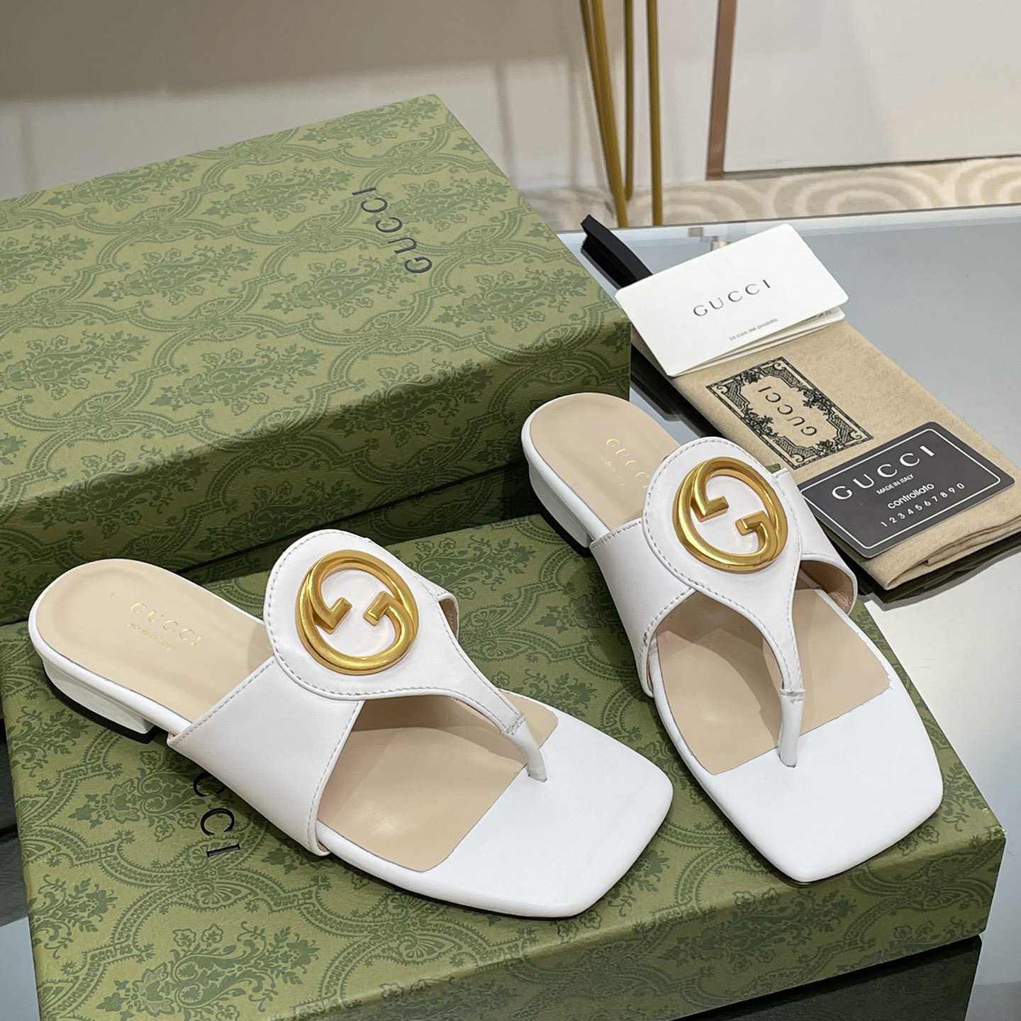 Gucci Women's Gucci Blondie Thong Sandal - DopestKickz