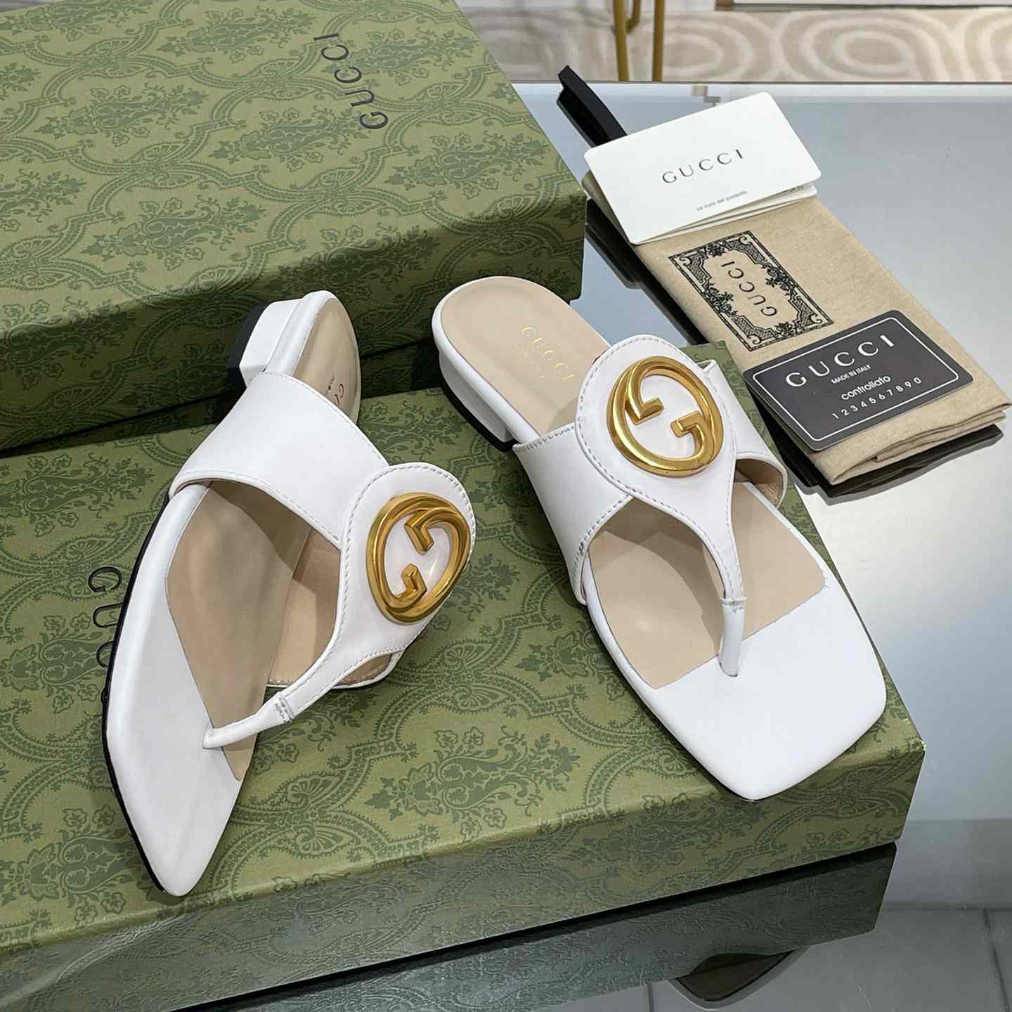 Gucci Women's Gucci Blondie Thong Sandal - DopestKickz