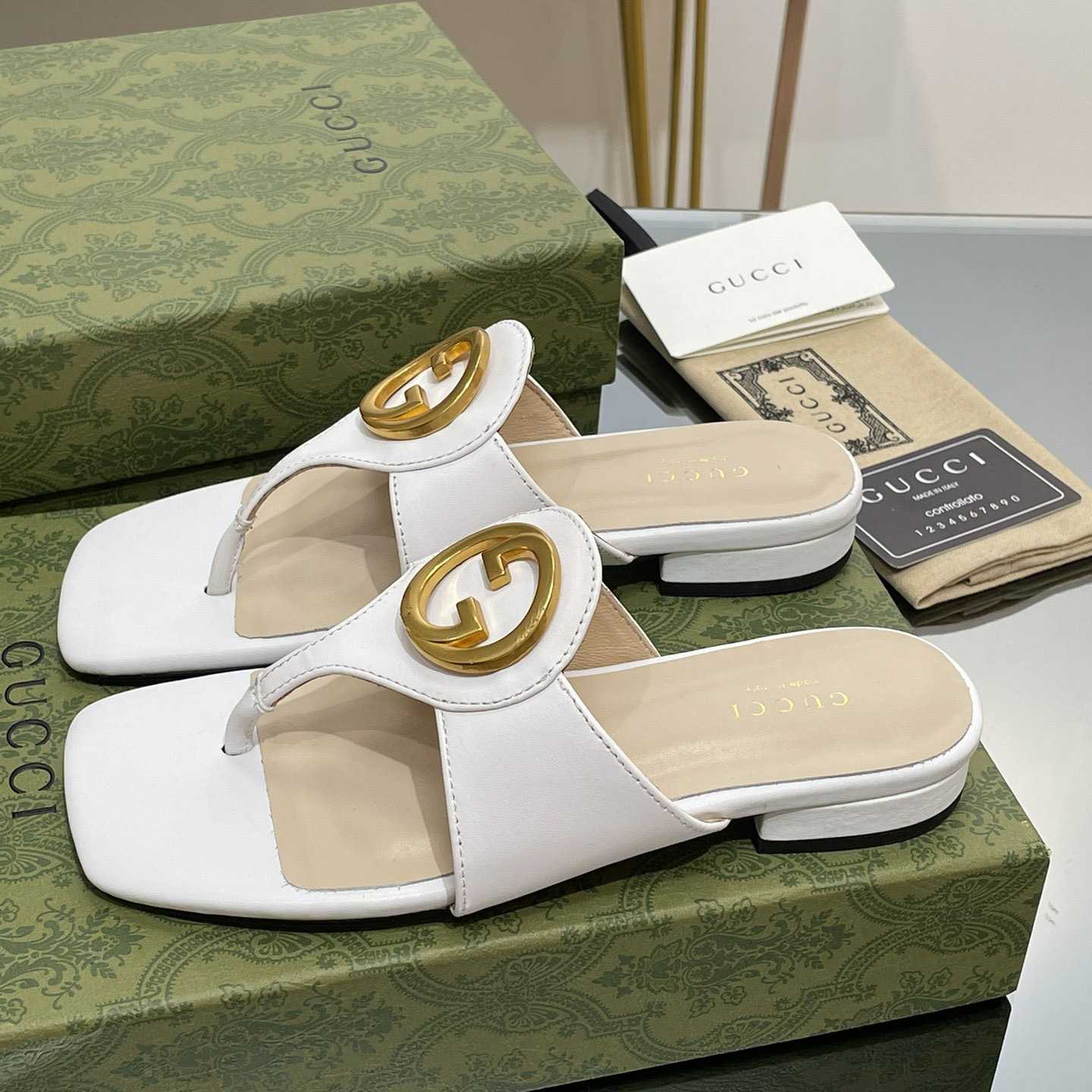 Gucci Women's Gucci Blondie Thong Sandal - DopestKickz