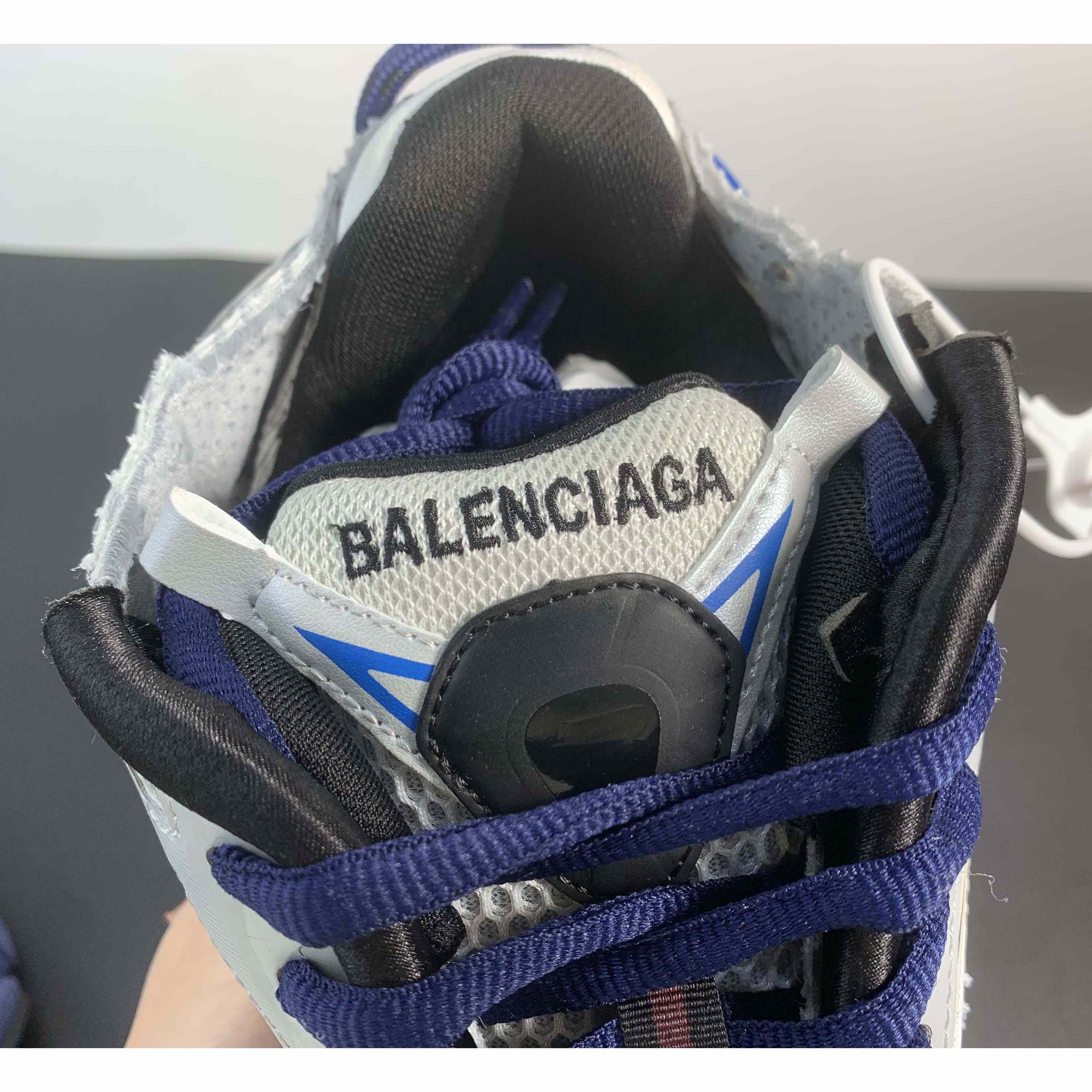 Balenciaga Runner Graffiti Sneaker In Blue - DopestKickz
