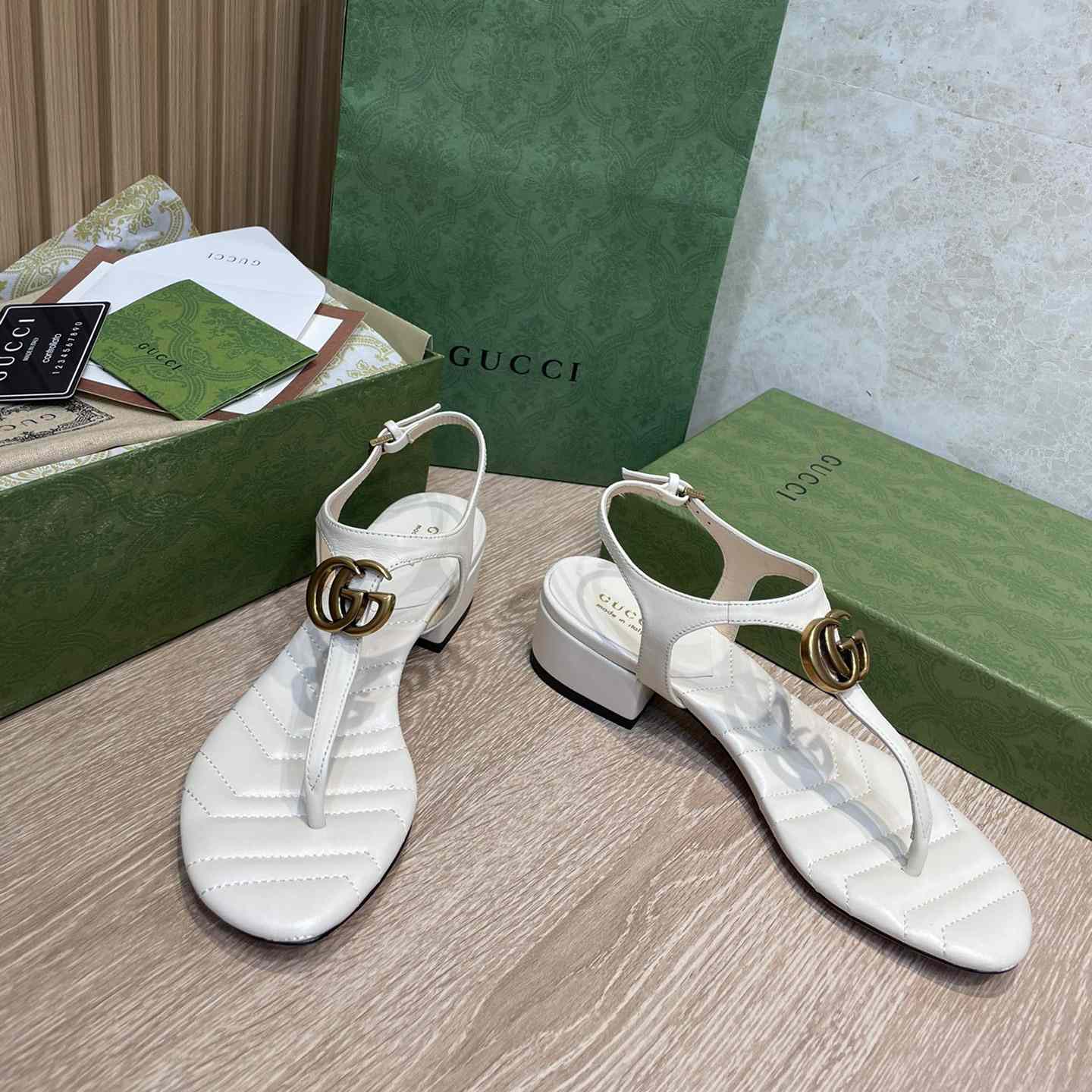 Gucci Women's Double G Sandal - DopestKickz