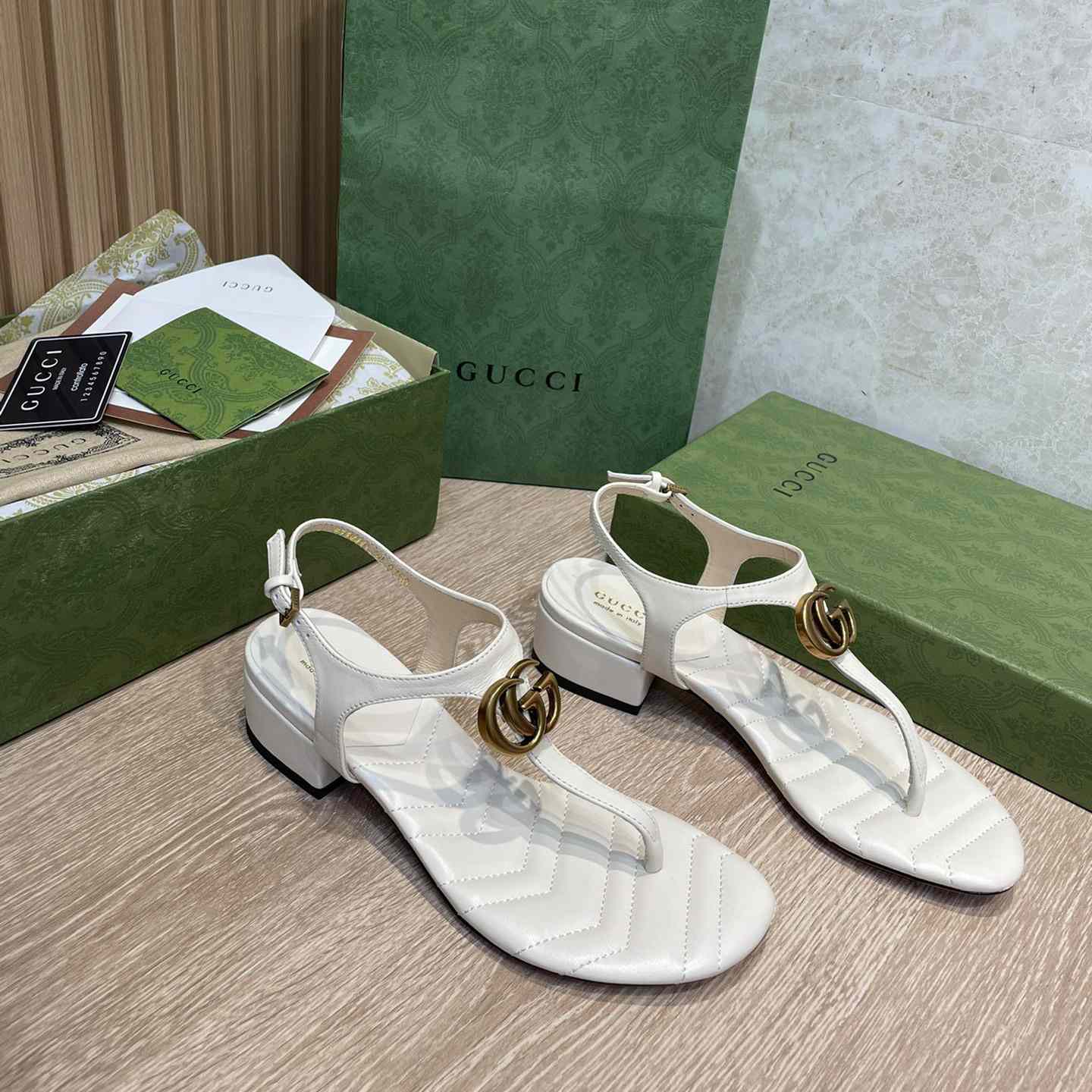 Gucci Women's Double G Sandal - DopestKickz