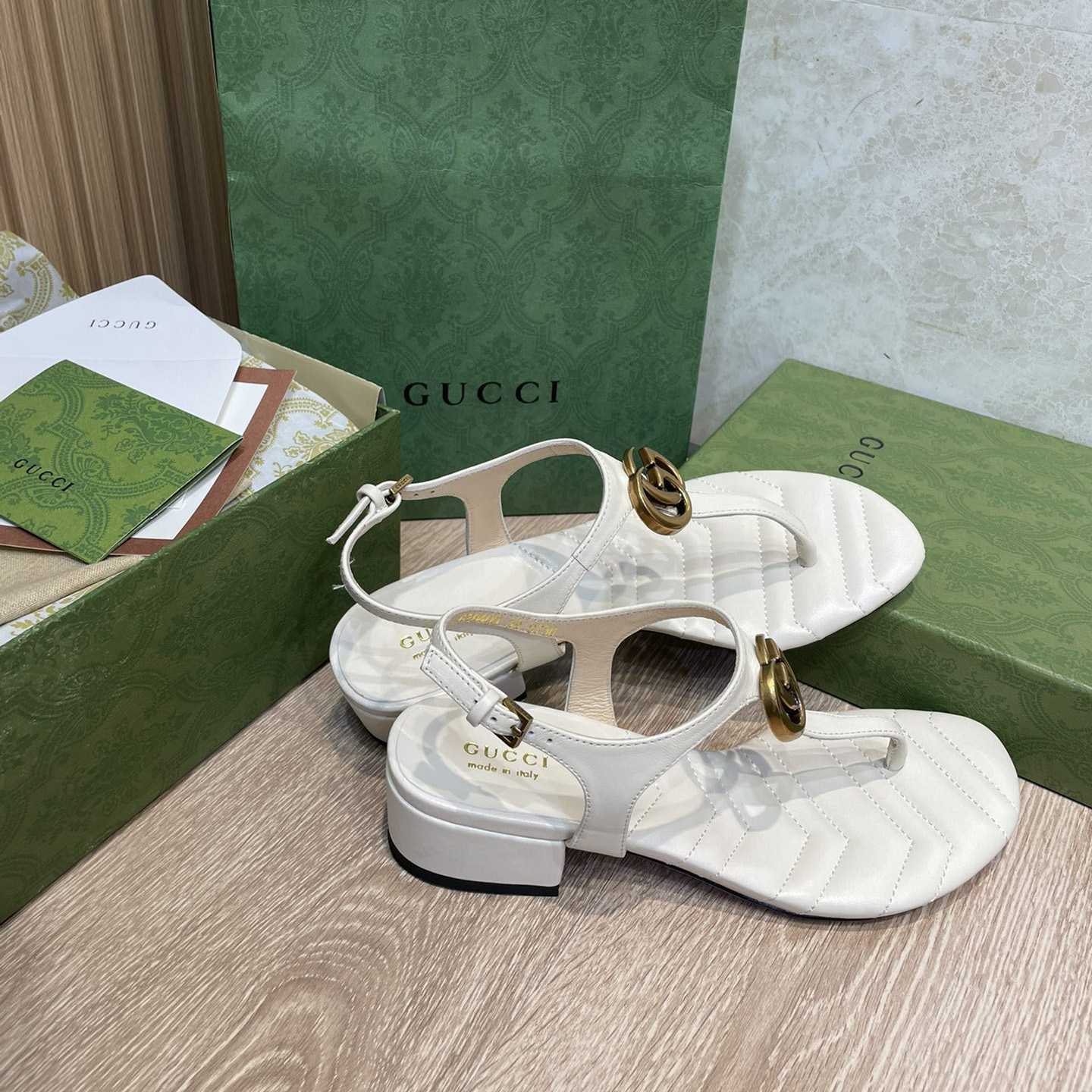 Gucci Women's Double G Sandal - DopestKickz