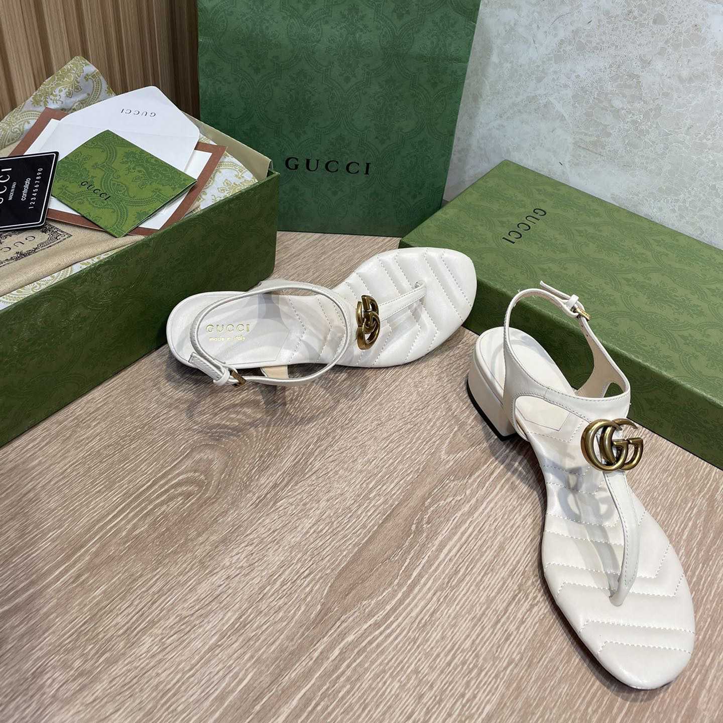 Gucci Women's Double G Sandal - DopestKickz