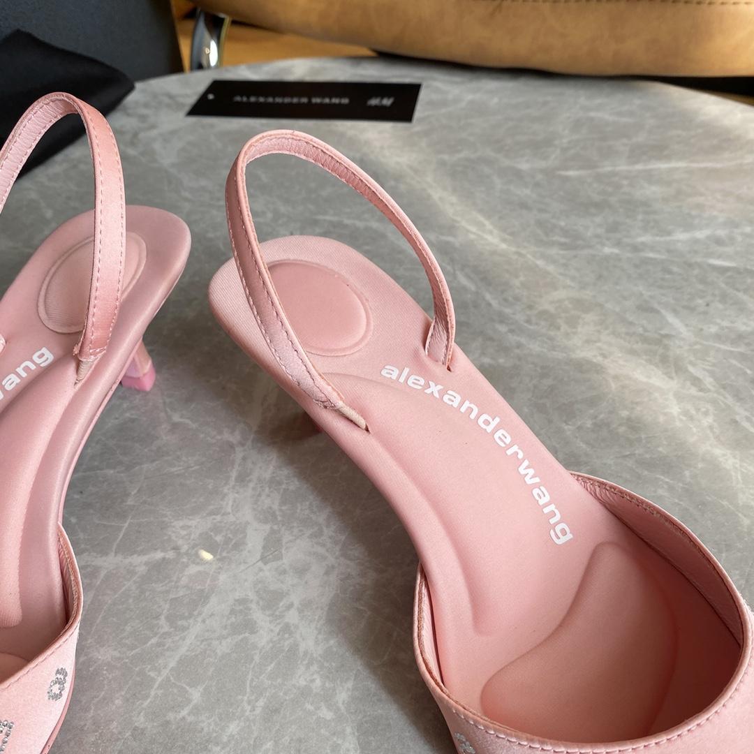 Alexander Wang Delphine 65 Slingback In Crystal Satin - DopestKickz