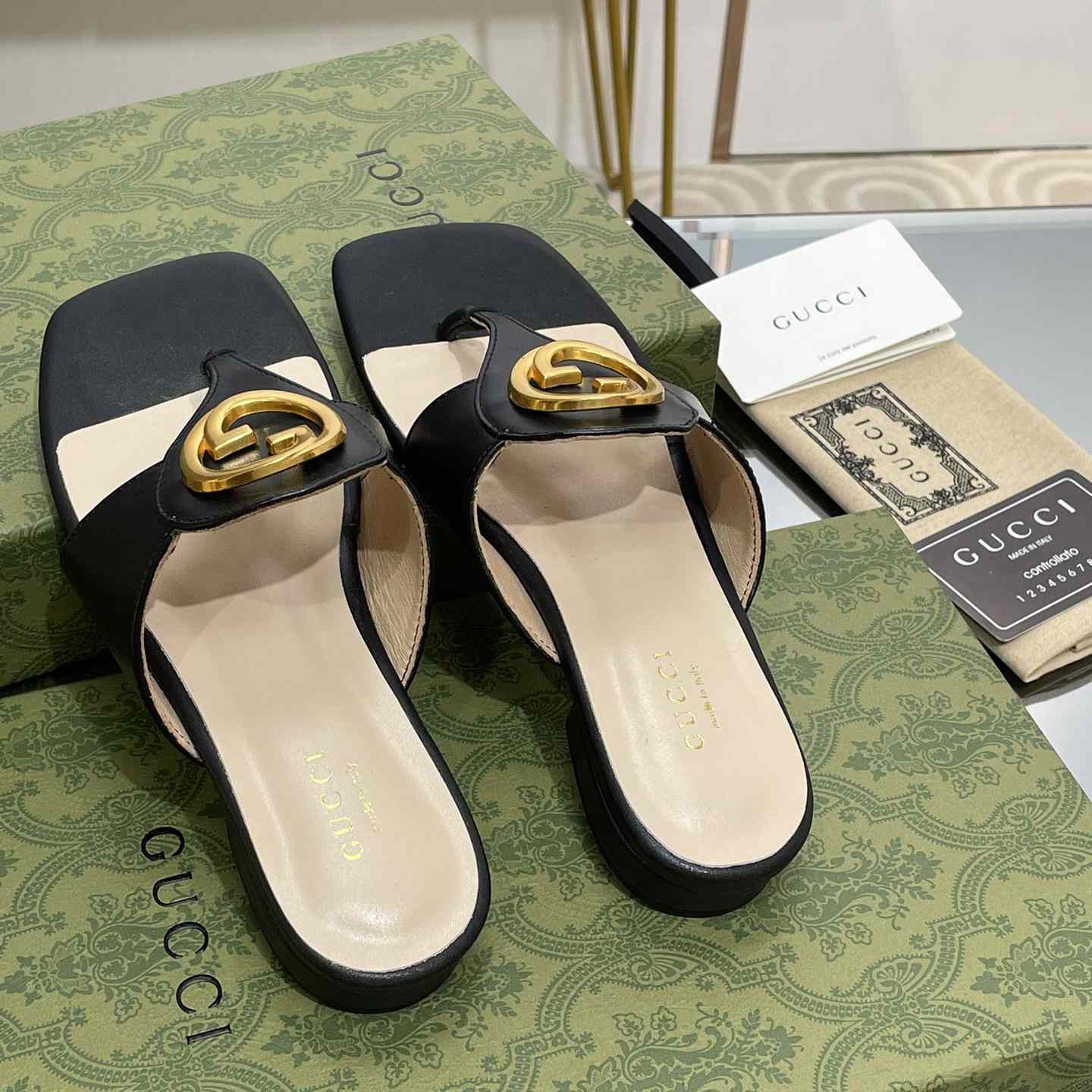 Gucci Women's Gucci Blondie Thong Sandal - DopestKickz