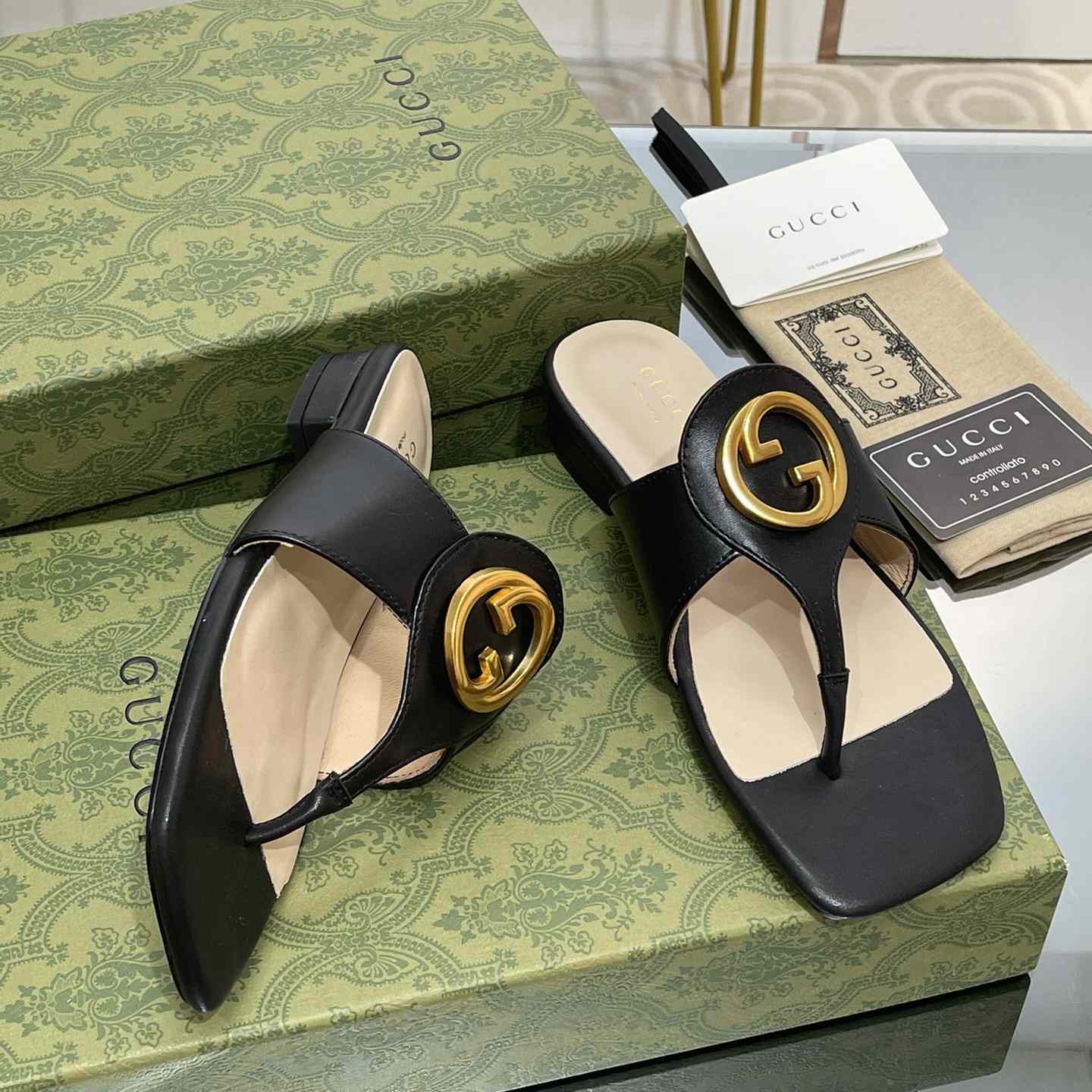 Gucci Women's Gucci Blondie Thong Sandal - DopestKickz