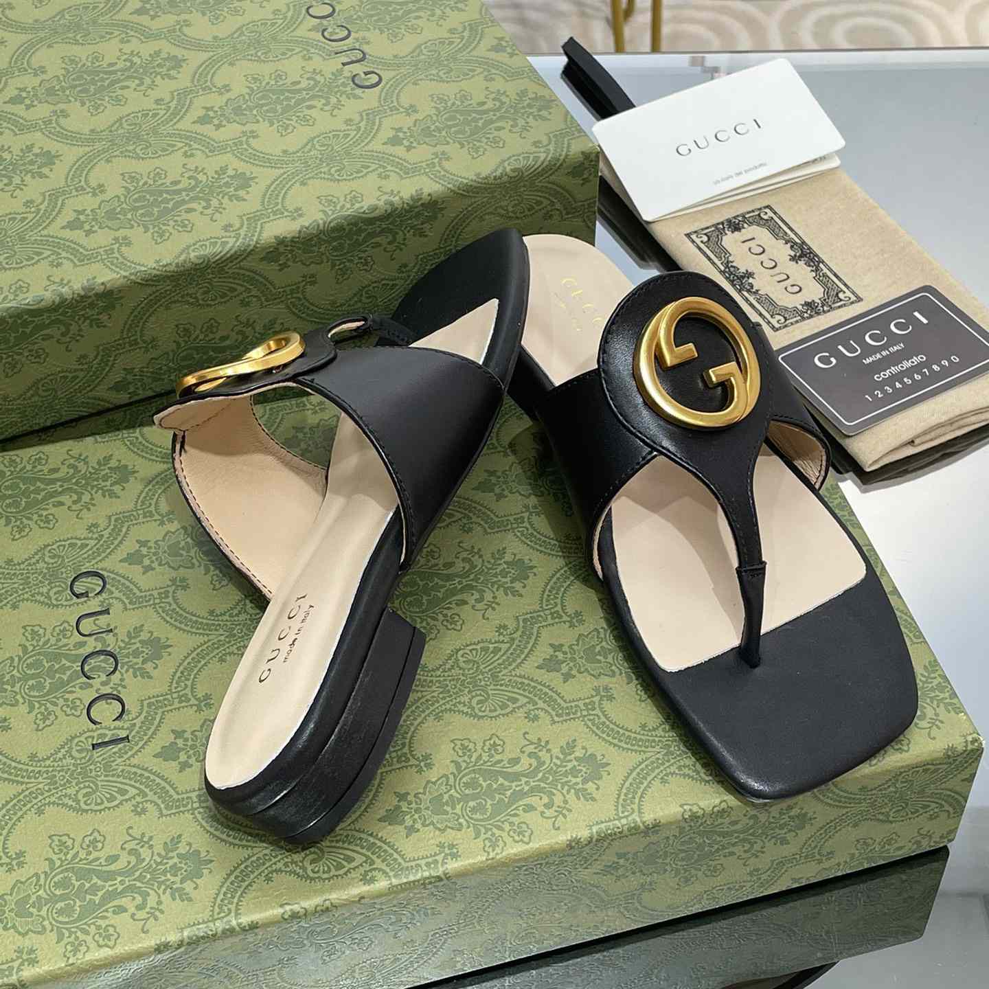 Gucci Women's Gucci Blondie Thong Sandal - DopestKickz