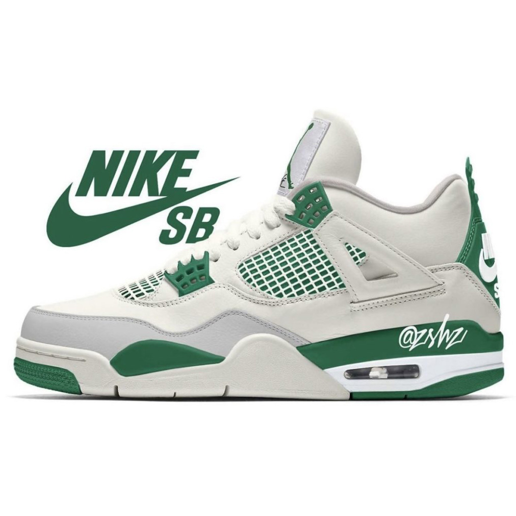 Nike SB x Air Jordan 4 “Pine Green”Sneaker      DR5415-103 - DopestKickz