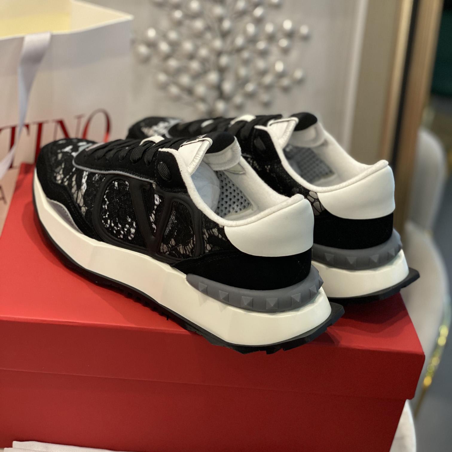 Valenti Lace And Mesh Lacerunner Sneaker  - DopestKickz