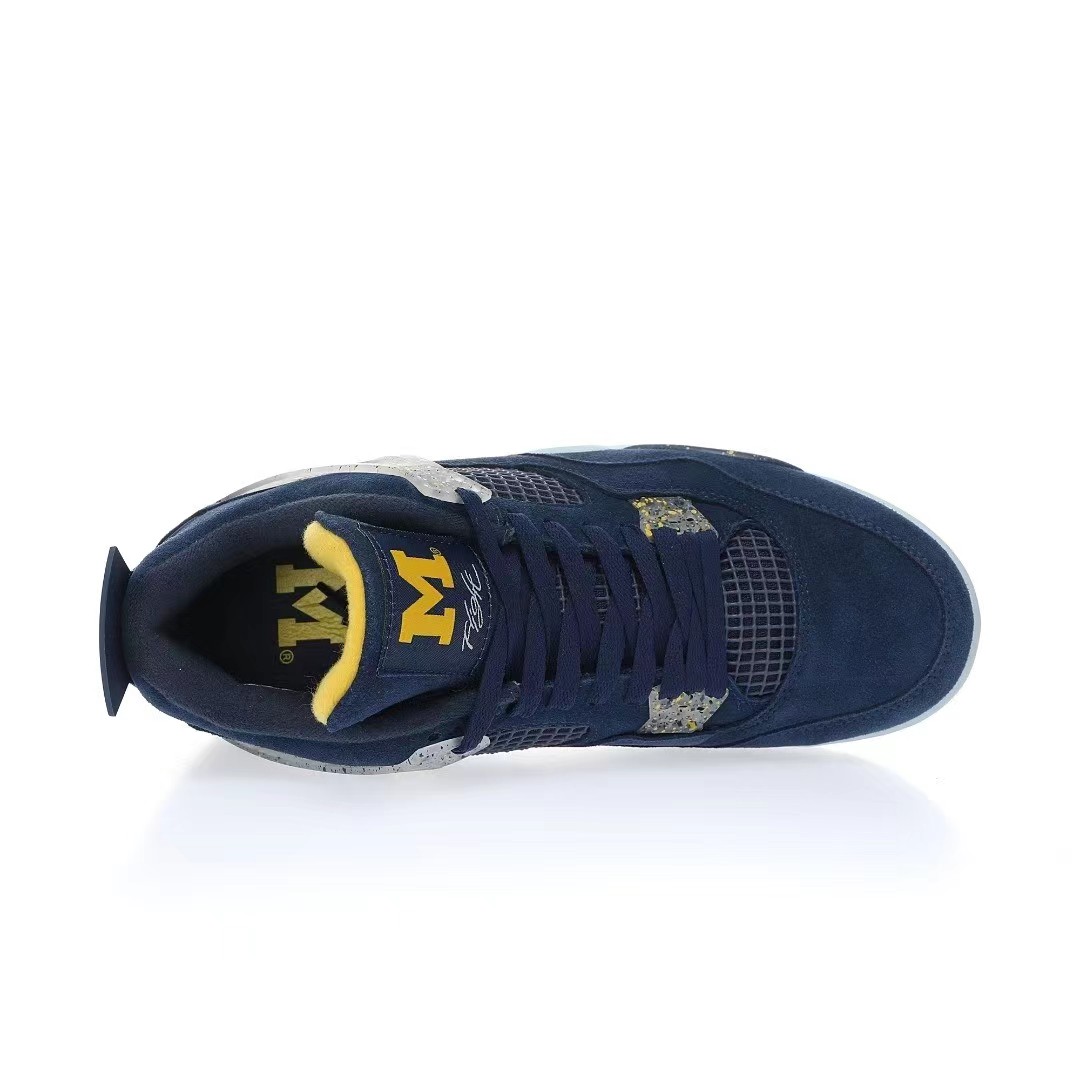 Nike Air Jordan 4 Retro PEUniversity of Michigan Sneaker      Ct8532-148 - DopestKickz
