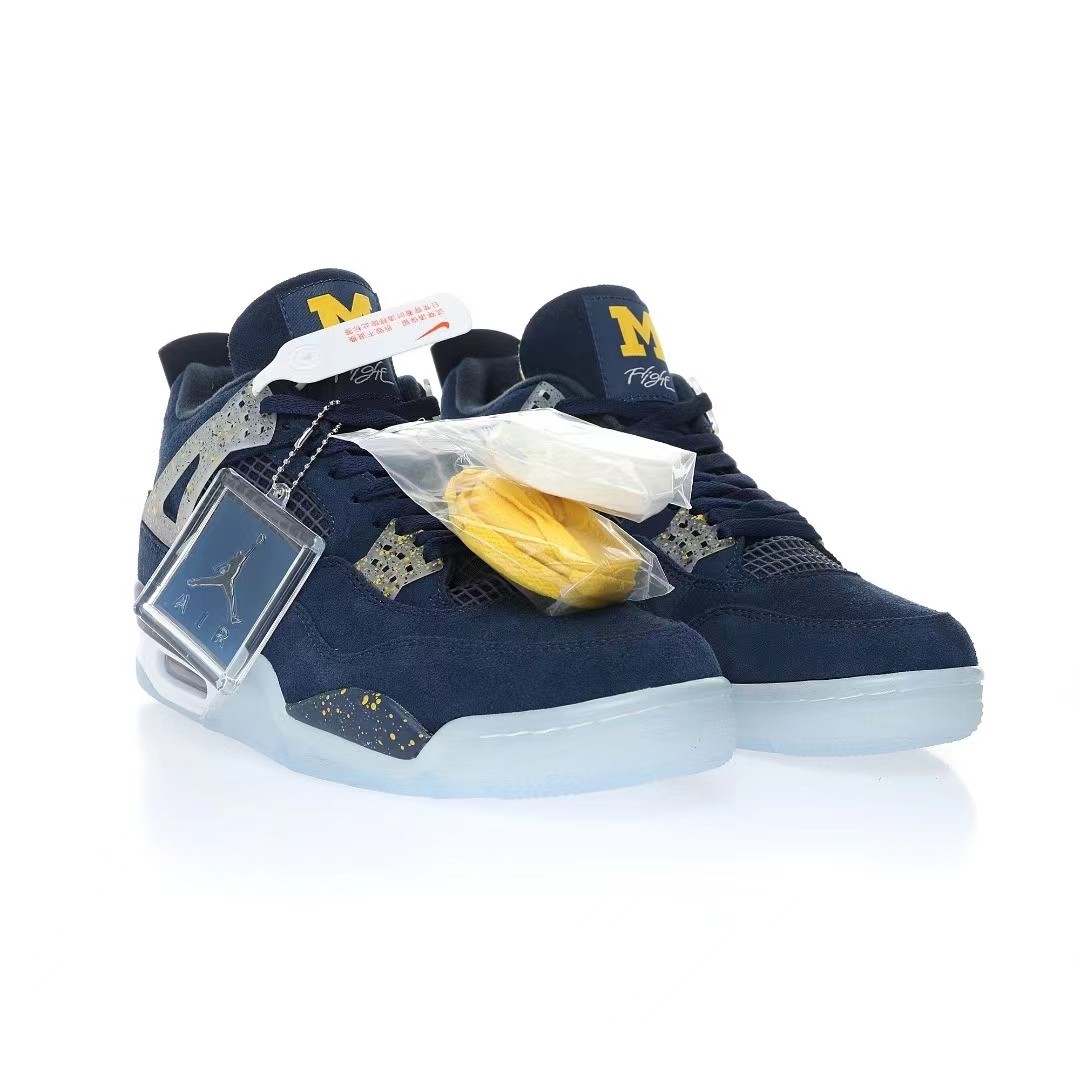 Nike Air Jordan 4 Retro PEUniversity of Michigan Sneaker      Ct8532-148 - DopestKickz