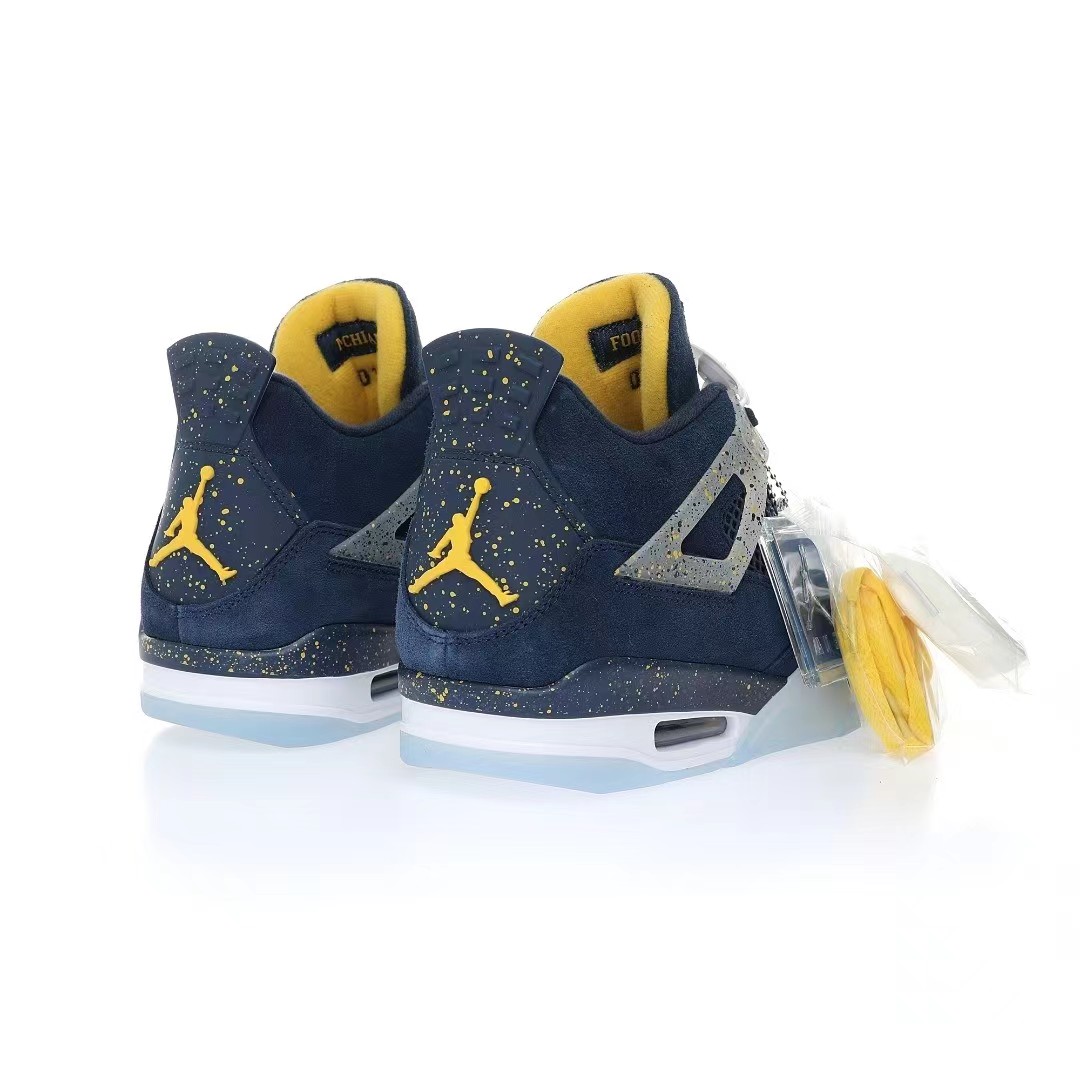Nike Air Jordan 4 Retro PEUniversity of Michigan Sneaker      Ct8532-148 - DopestKickz
