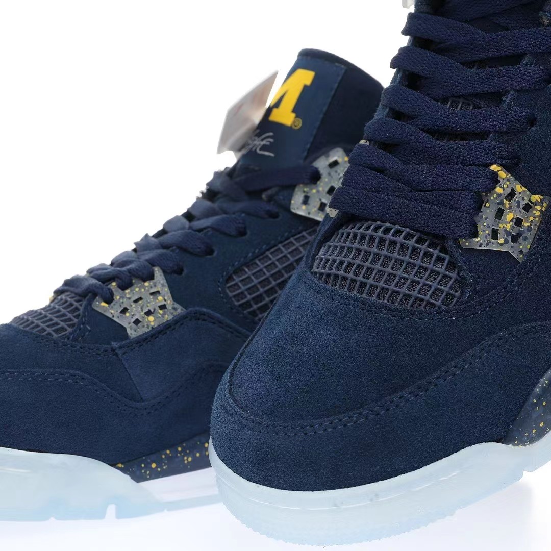 Nike Air Jordan 4 Retro PEUniversity of Michigan Sneaker      Ct8532-148 - DopestKickz