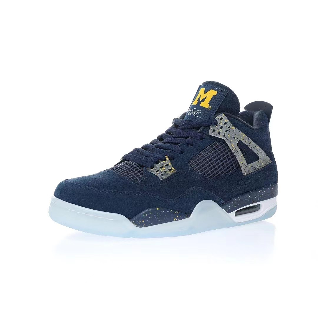 Nike Air Jordan 4 Retro PEUniversity of Michigan Sneaker      Ct8532-148 - DopestKickz