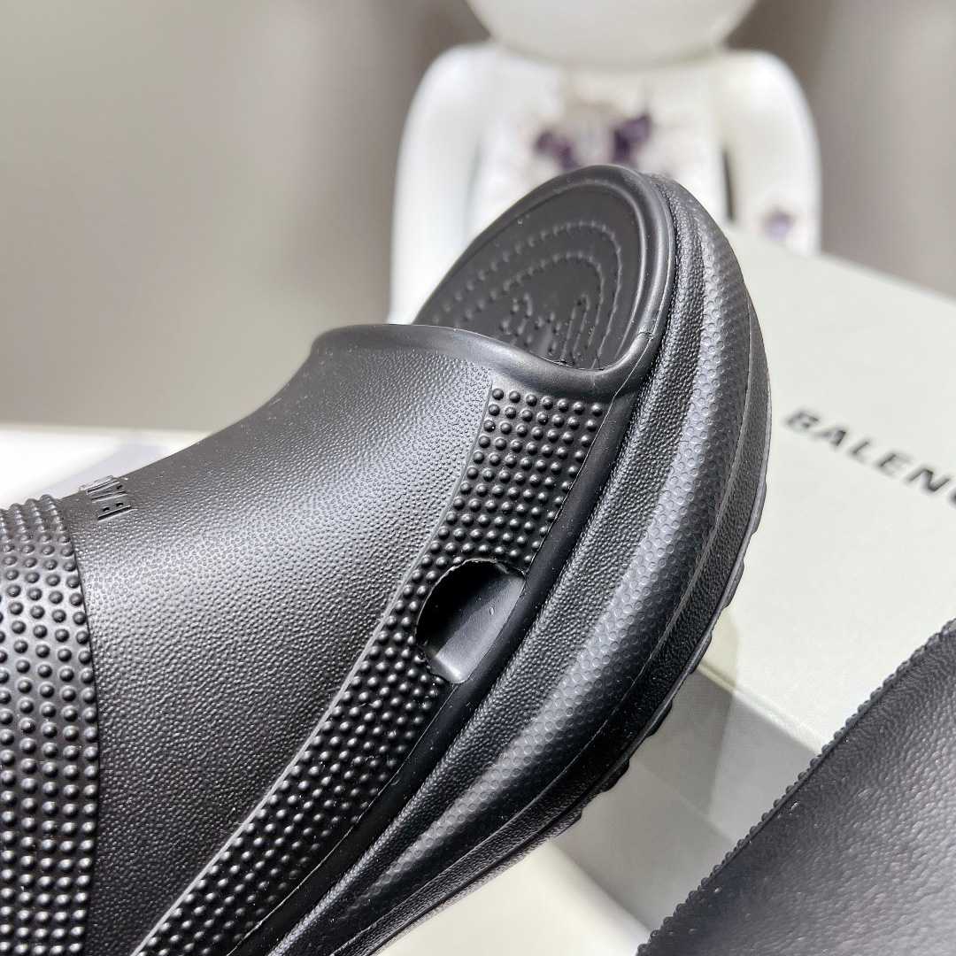 Balenciaga Women's Pool Crocs™ Slide Sandal In Black  - DopestKickz