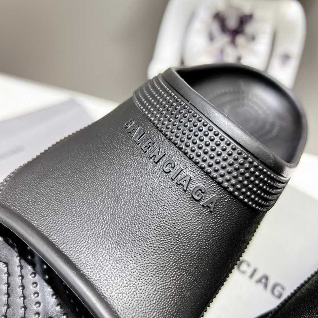 Balenciaga Women's Pool Crocs™ Slide Sandal In Black  - DopestKickz
