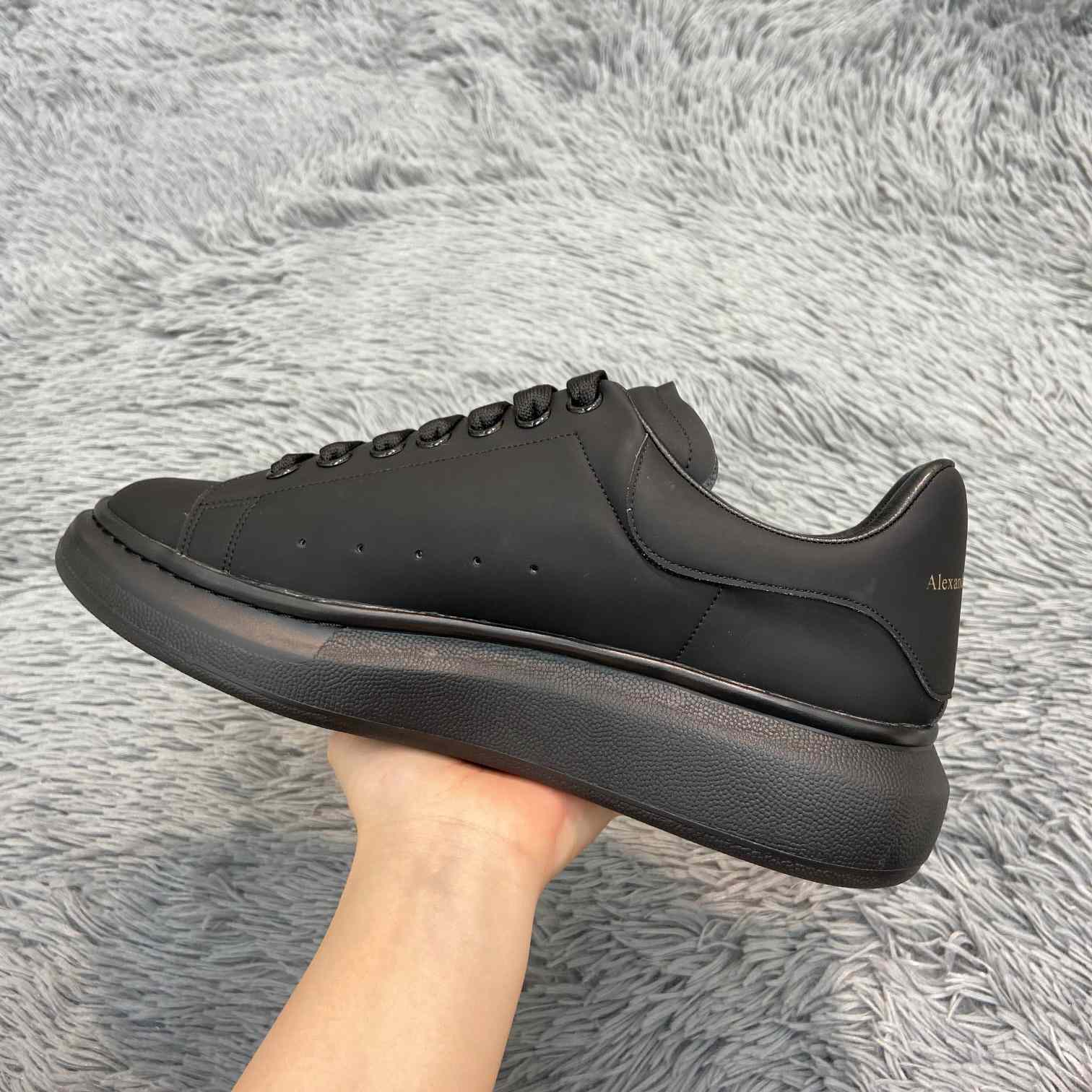 Alexander Mqueen Oversized Sneaker In Black - DopestKickz