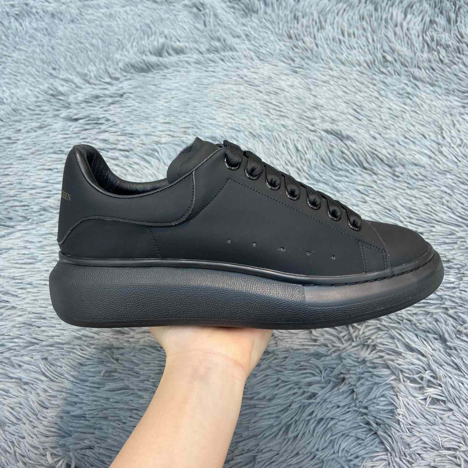 Alexander Mqueen Oversized Sneaker In Black - DopestKickz