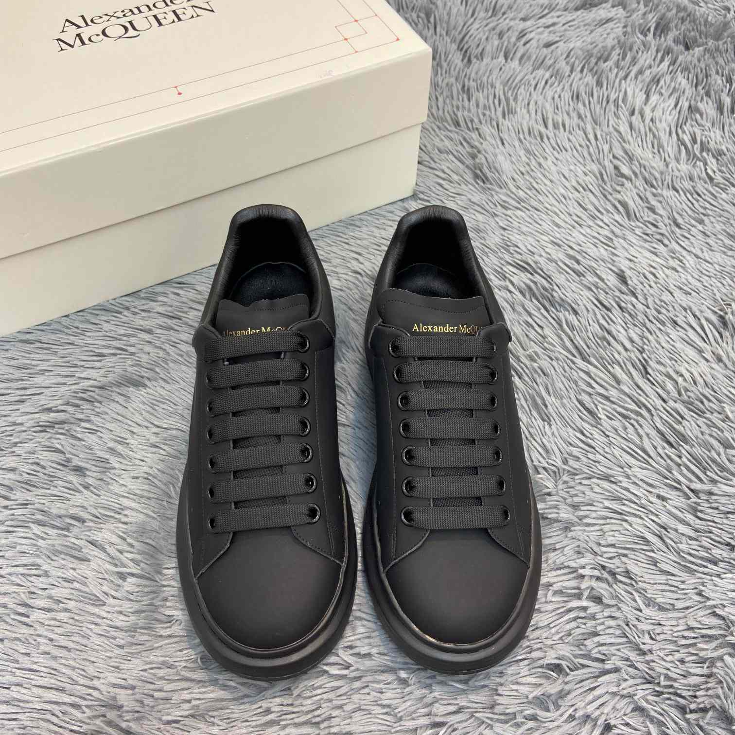Alexander Mqueen Oversized Sneaker In Black - DopestKickz