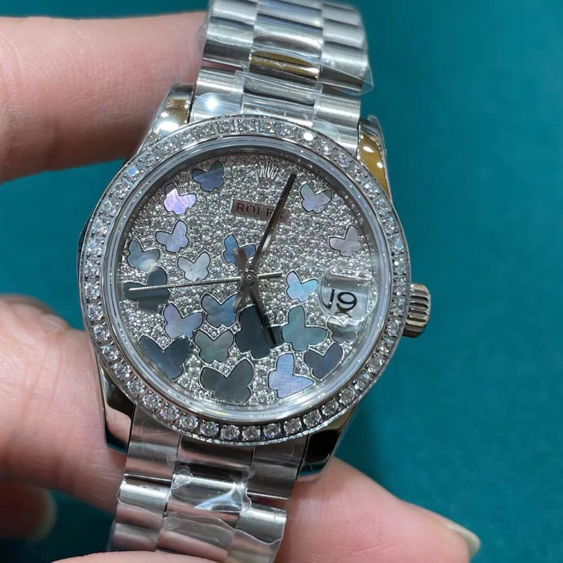 Rolex White Gold Datejust 31 Watch - DopestKickz