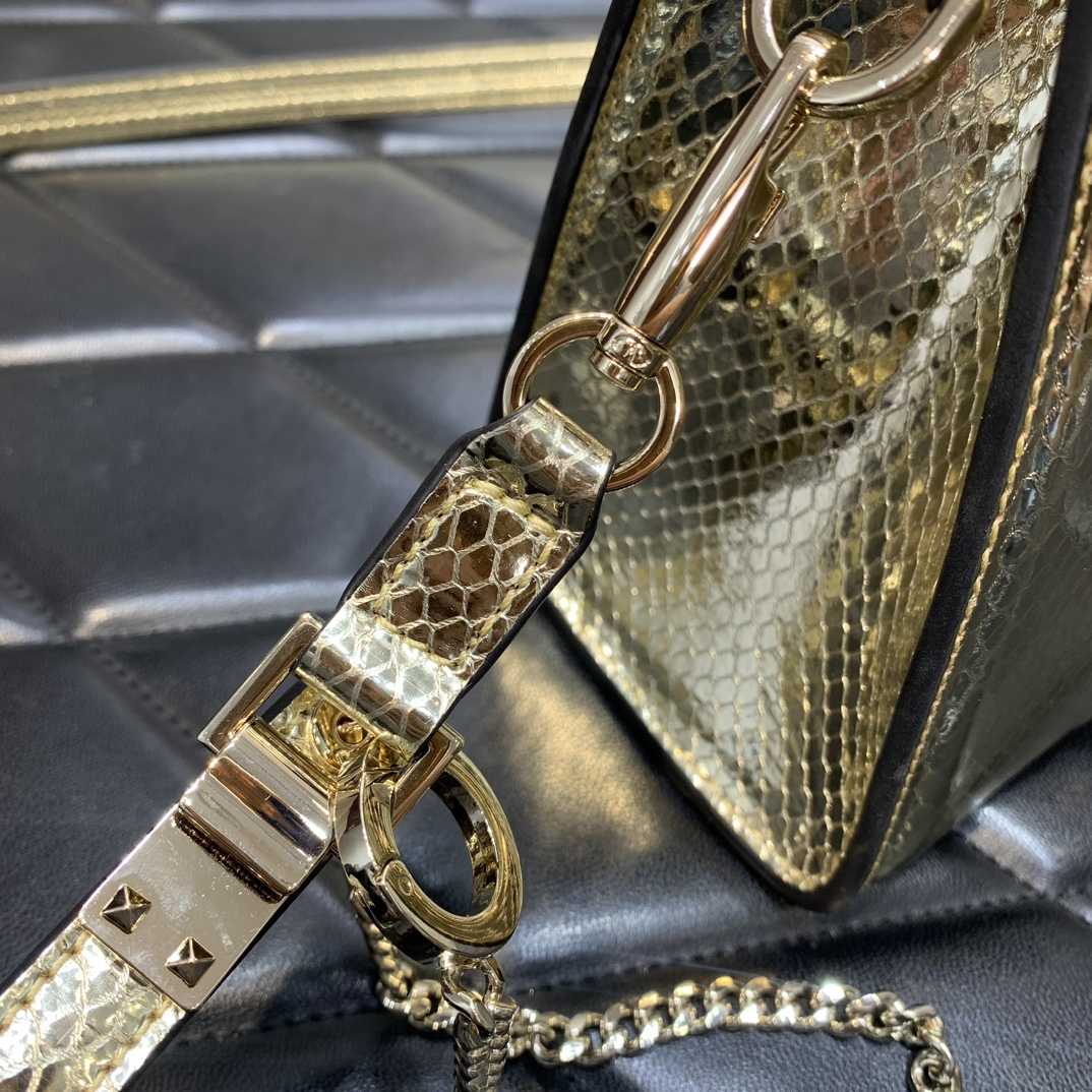 Valenti Small Vsling Metallic Ayers Leather Handbag  - DopestKickz