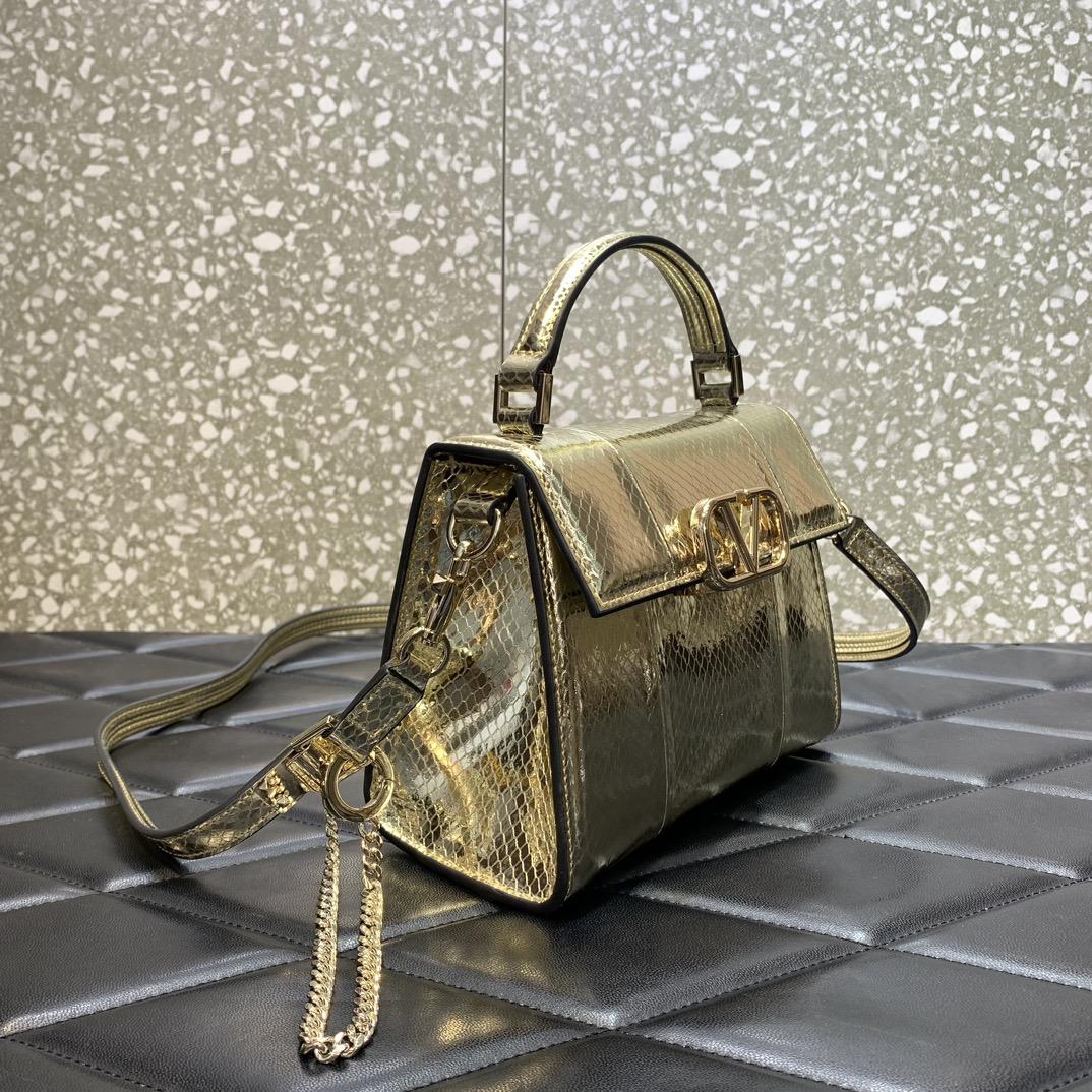 Valenti Small Vsling Metallic Ayers Leather Handbag  - DopestKickz