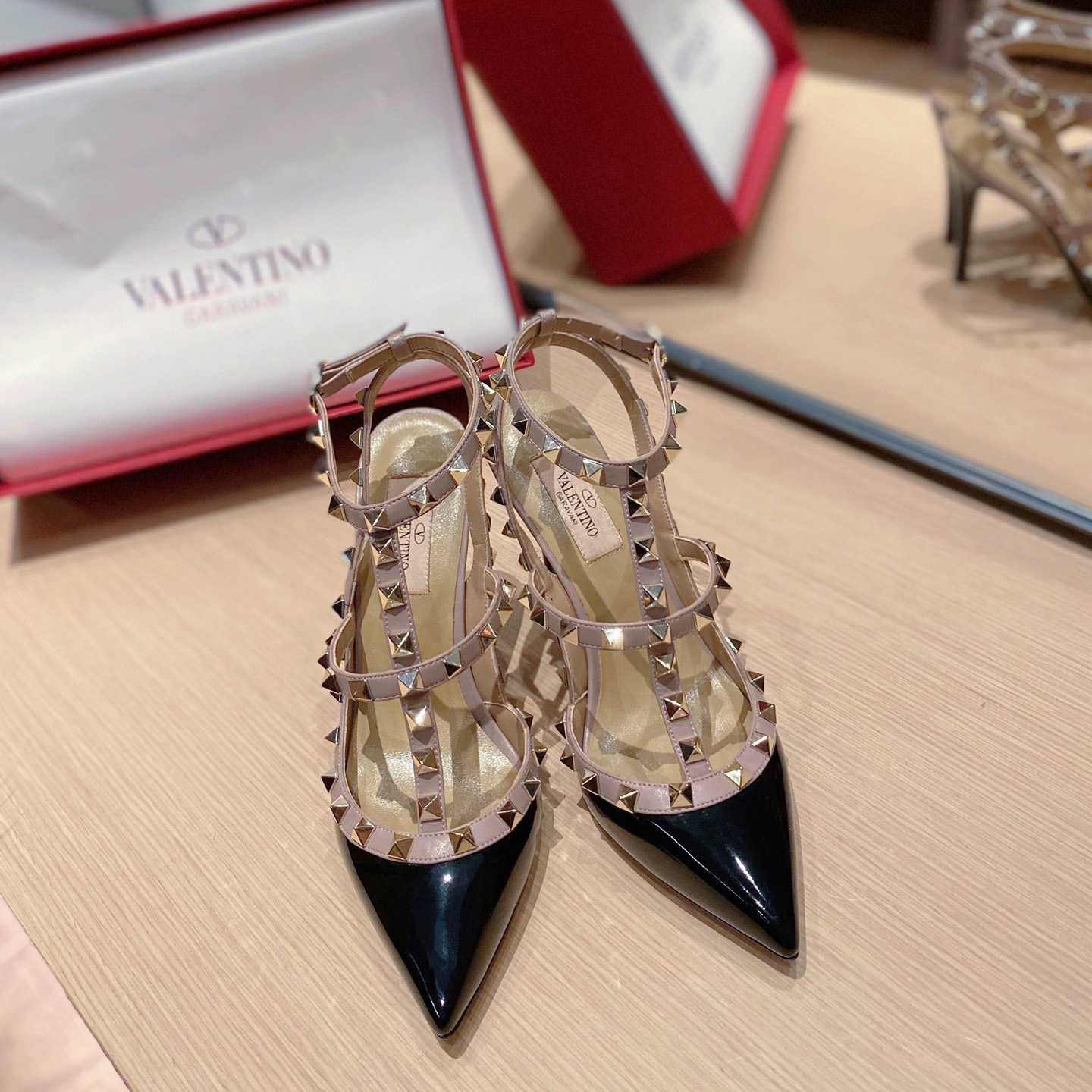 Valenti Patent Rockstud Caged Pump   100mm - DopestKickz